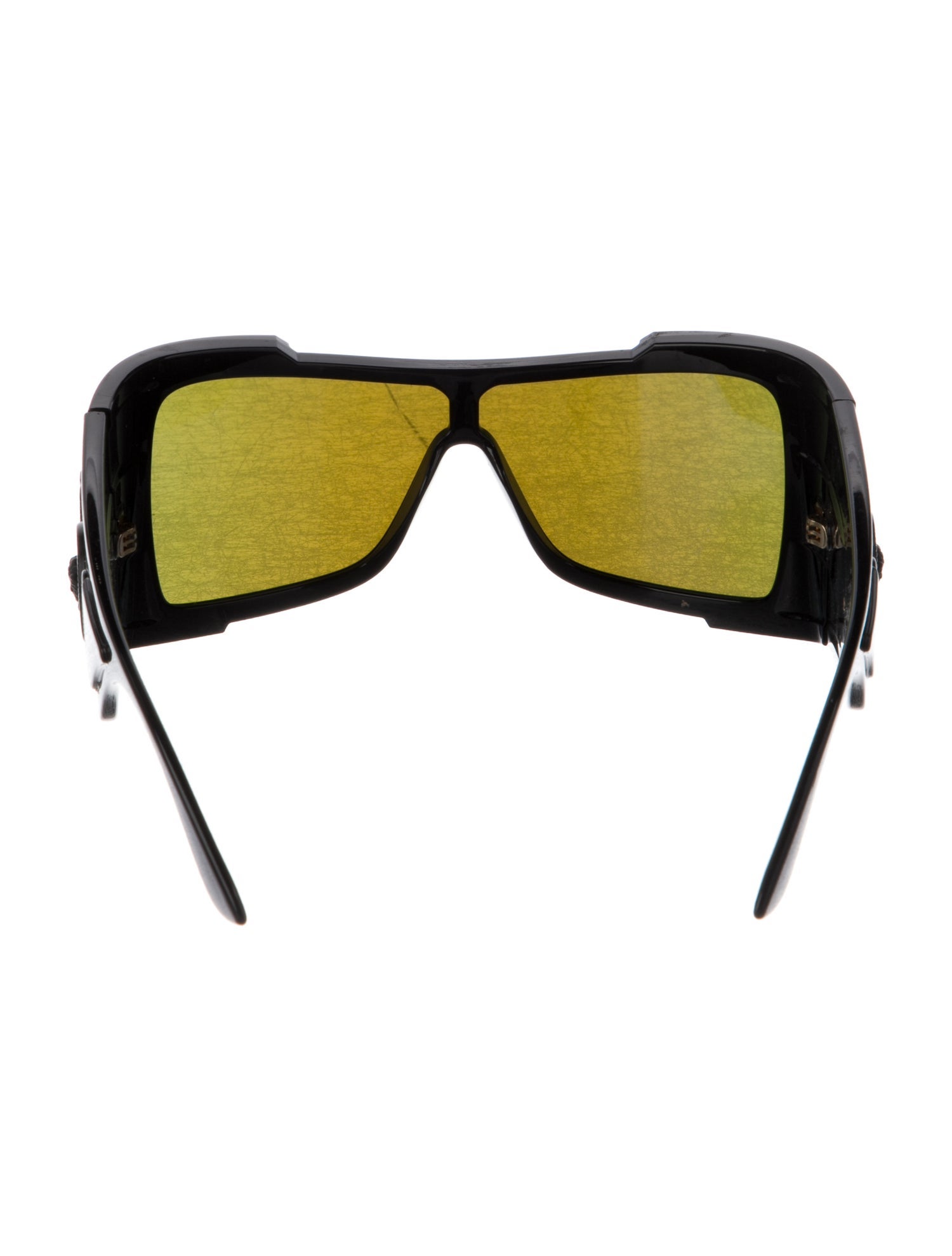 Versace Shield Mirrored Sunglasses