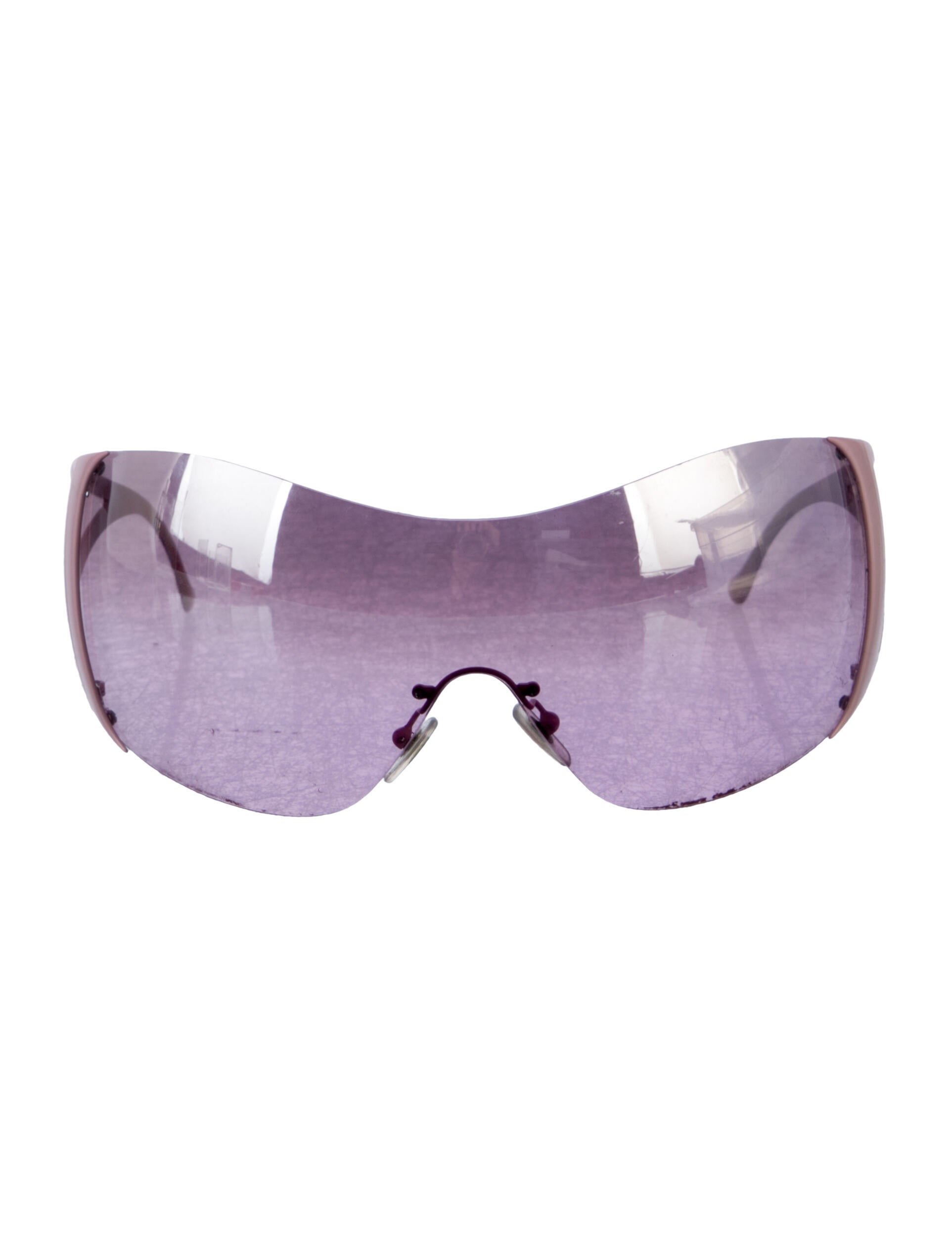 Versace Shield Tinted Sunglasses