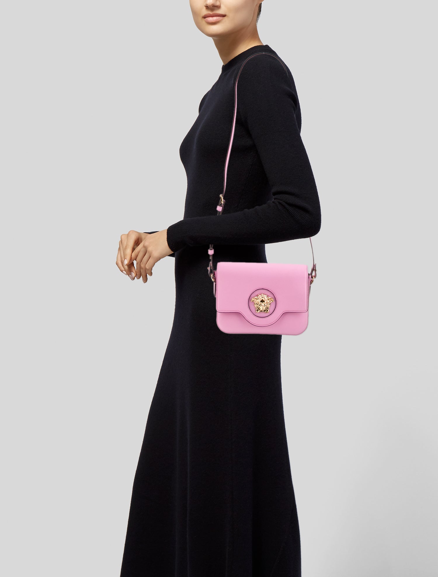 Versace Leather Crossbody Bag