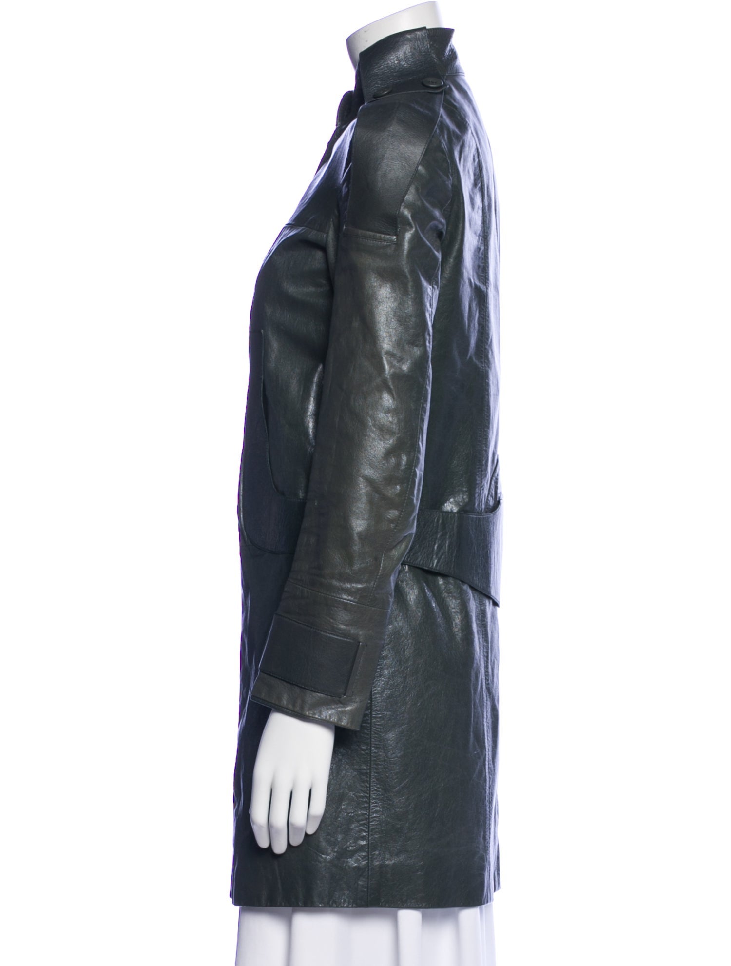 Versace Leather Trench Coat