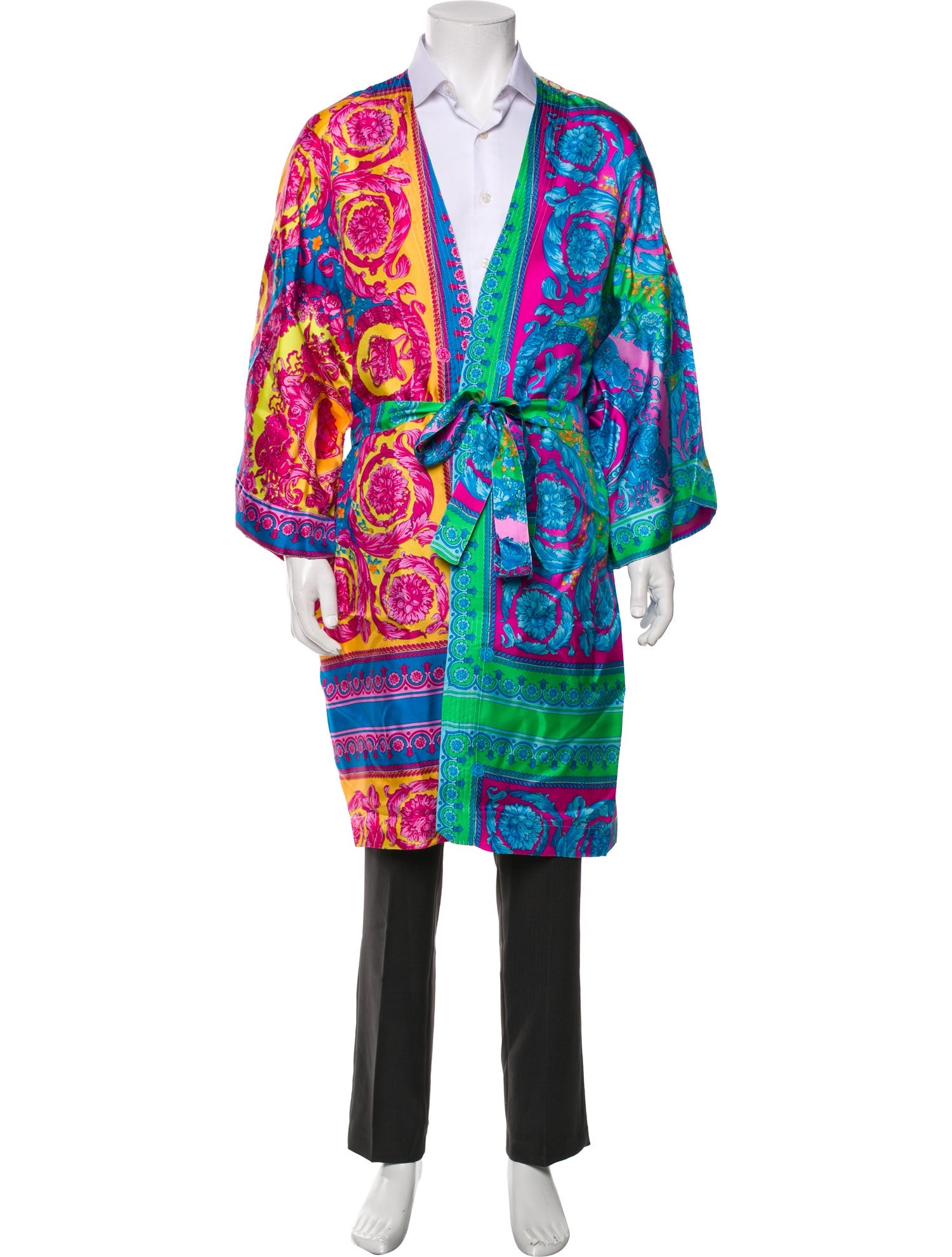 Versace Silk Printed Robe w/ Tags