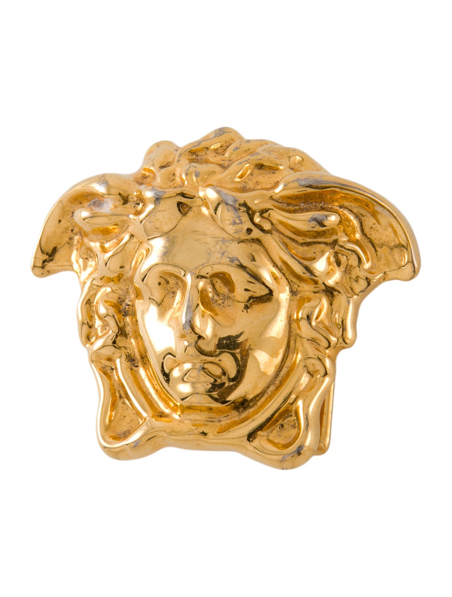 Versace La Medusa Gold-Tone Belt Buckle