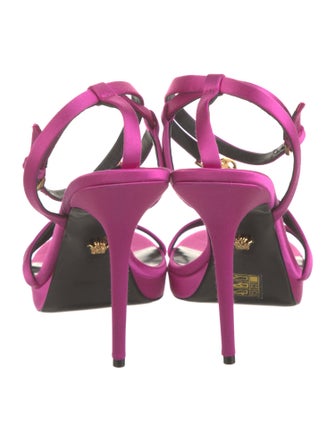 Versace Medusa Insignia Satin Sandals