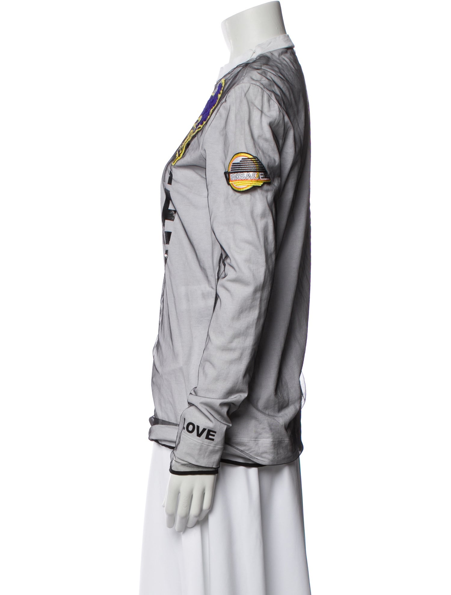 Versace Graphic Print Crew Neck Sweatshirt