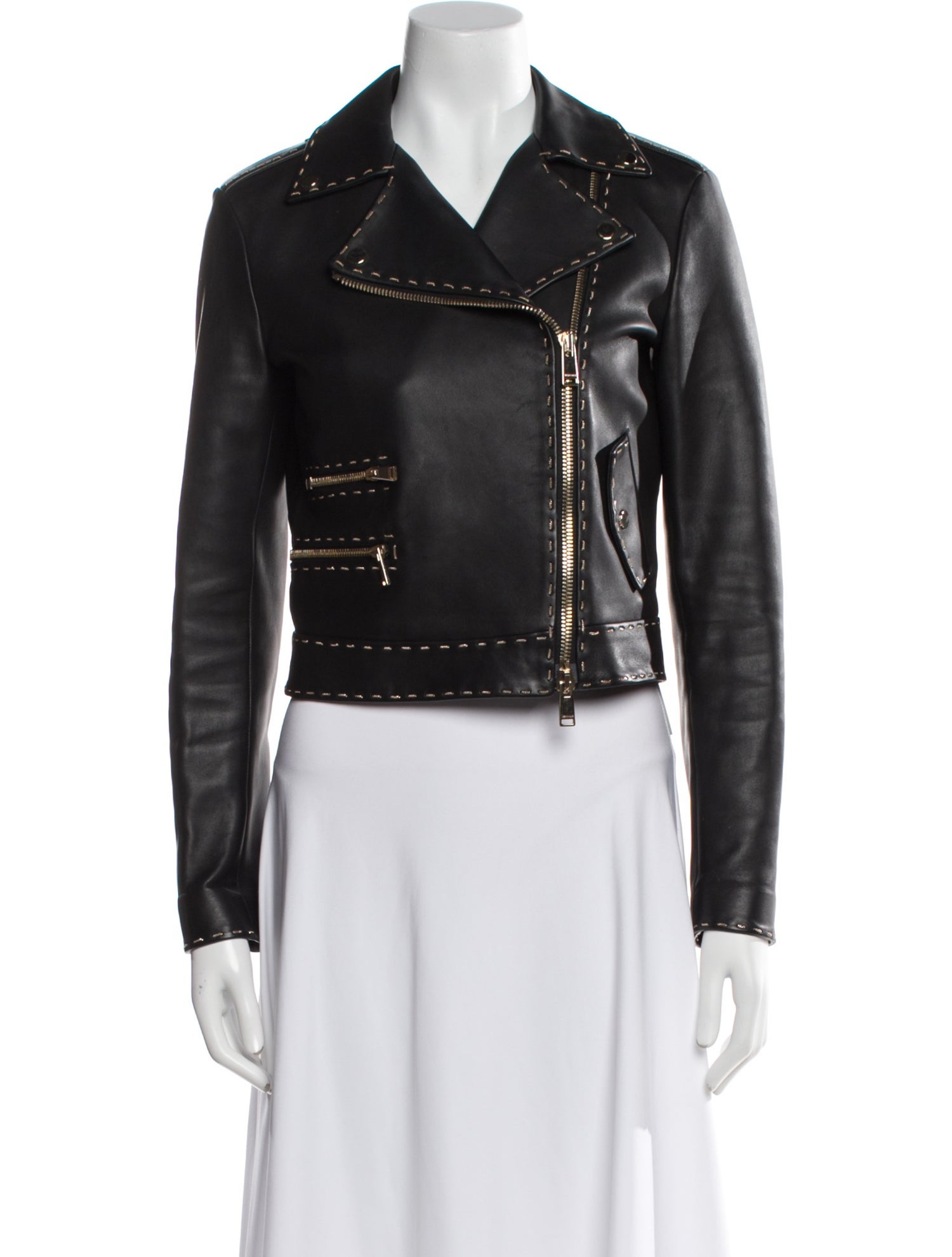 Versace Vintage Lambskin Biker Jacket