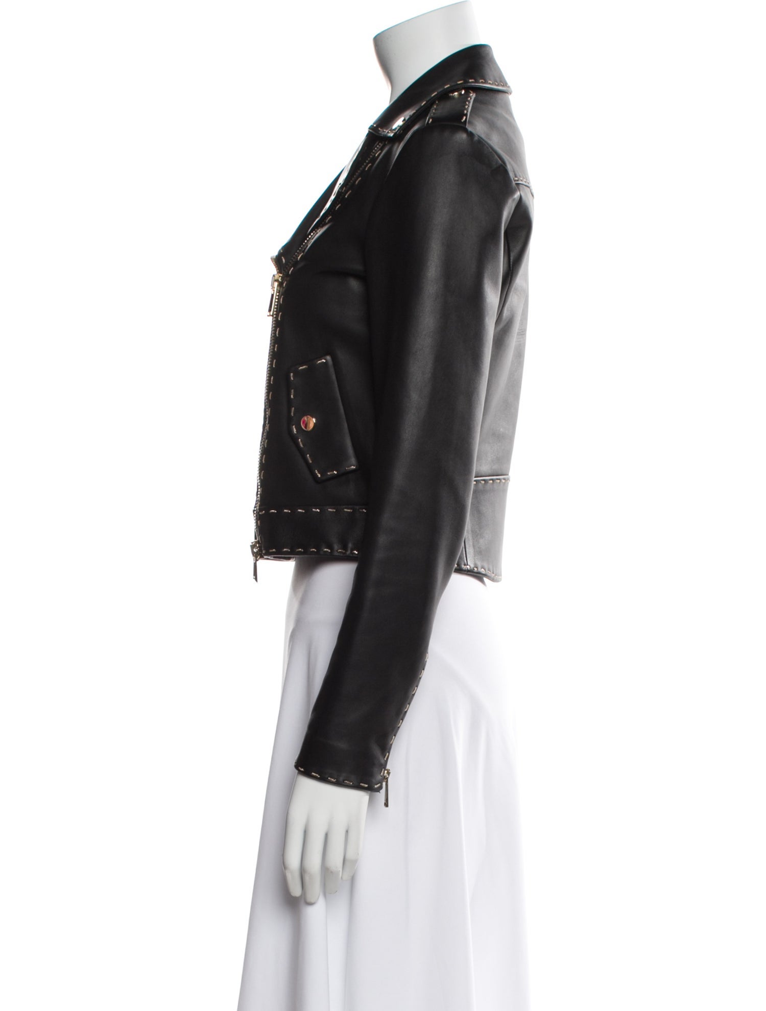 Versace Vintage Lambskin Biker Jacket