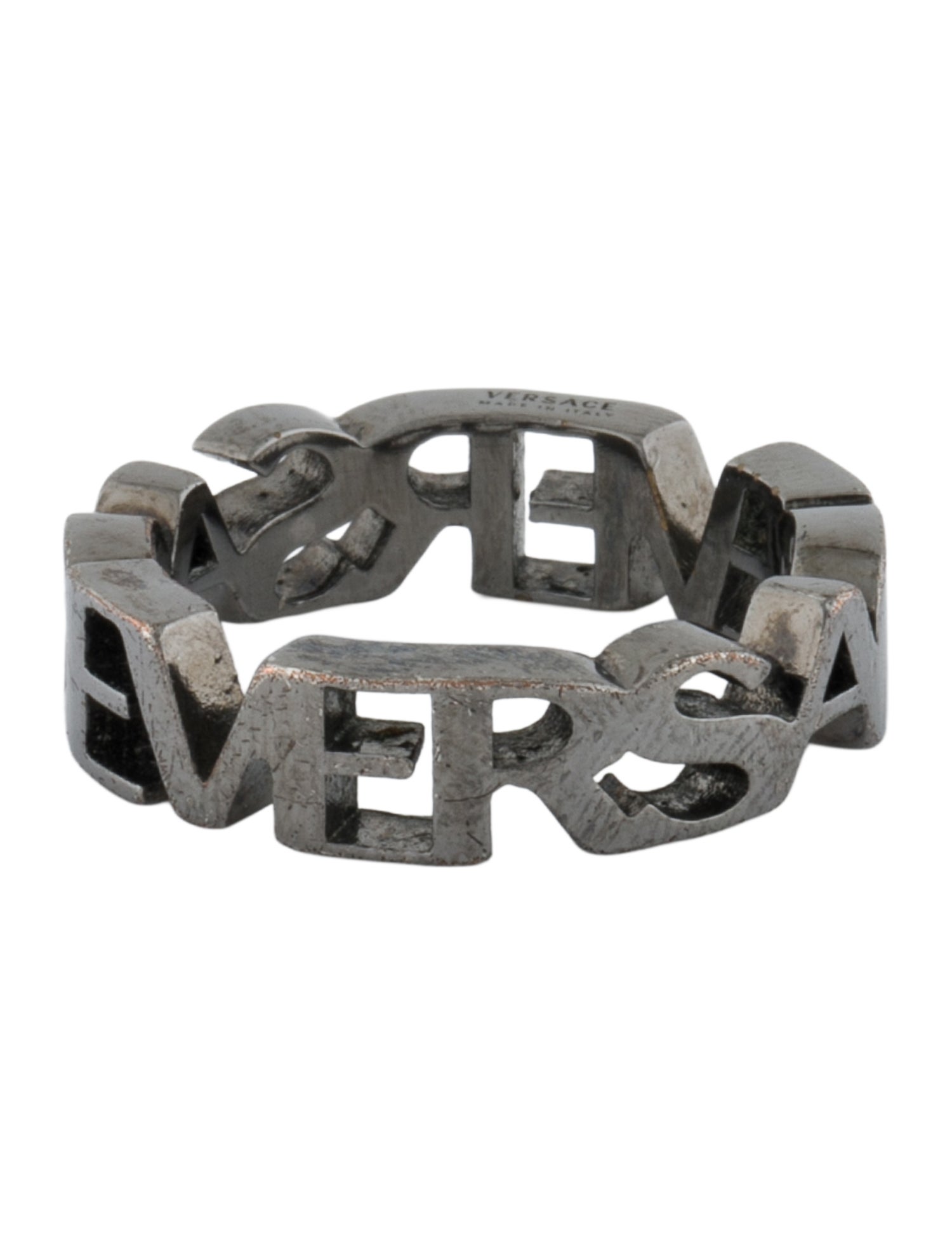 Versace Logo Band Ring