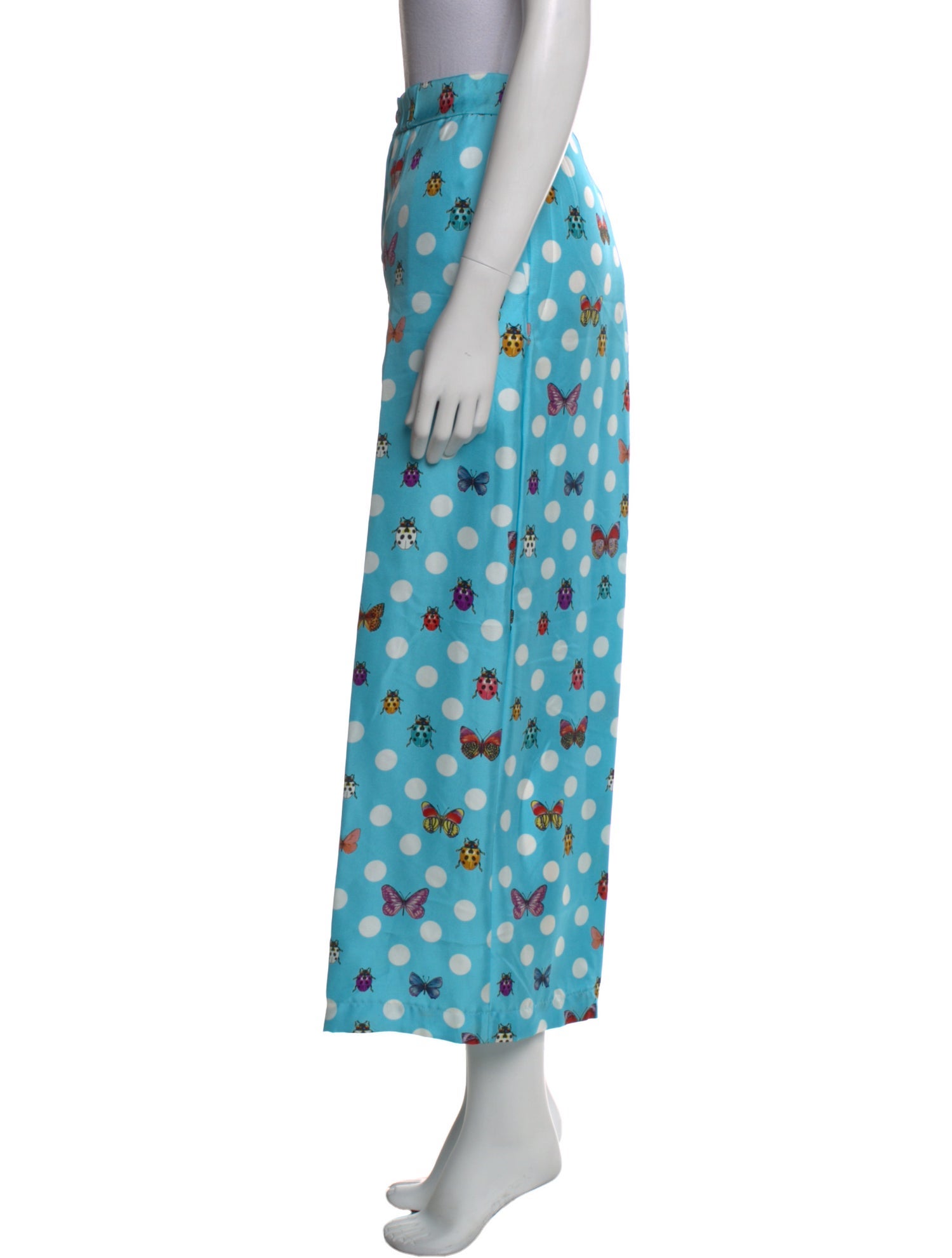 Versace Silk Wide Leg Pants w/ Tags