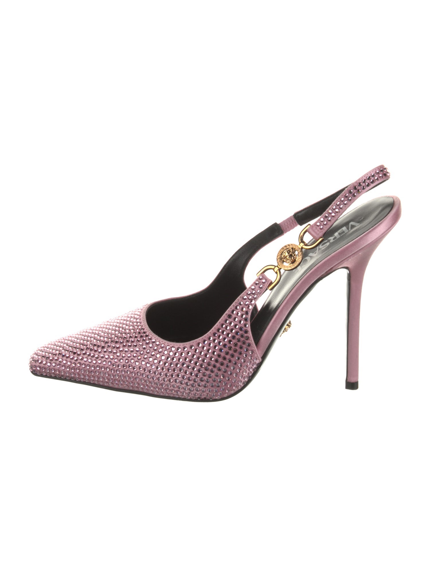 Versace Satin Slingback Pumps