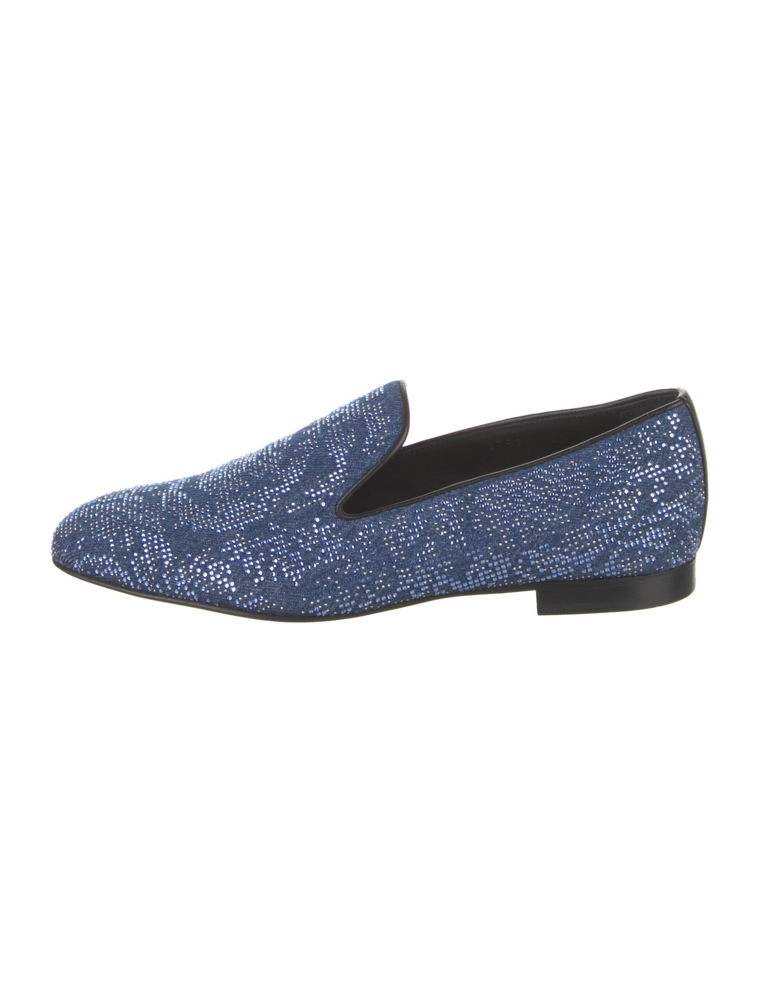 Versace Denim Patterned Loafers