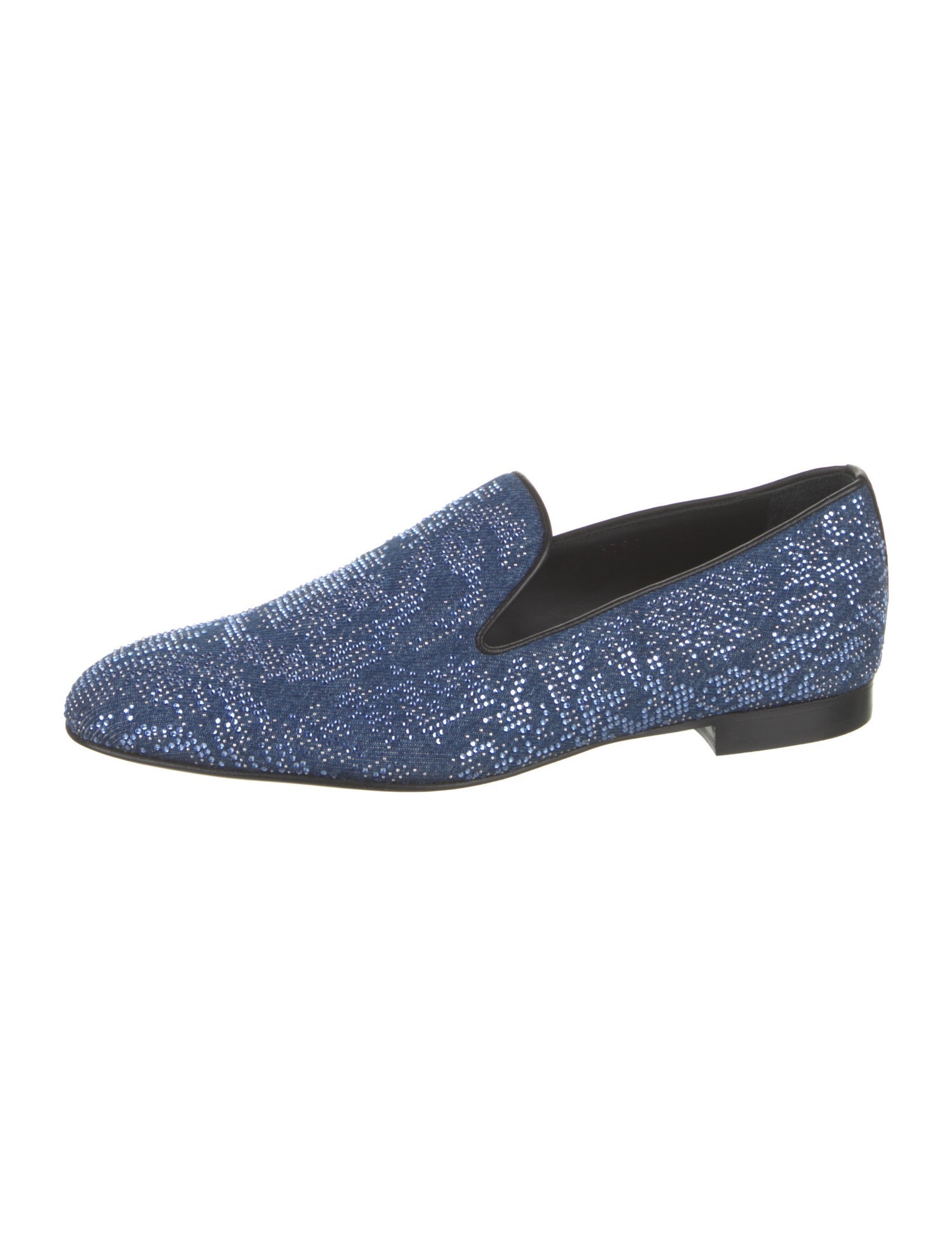 Versace Denim Patterned Loafers