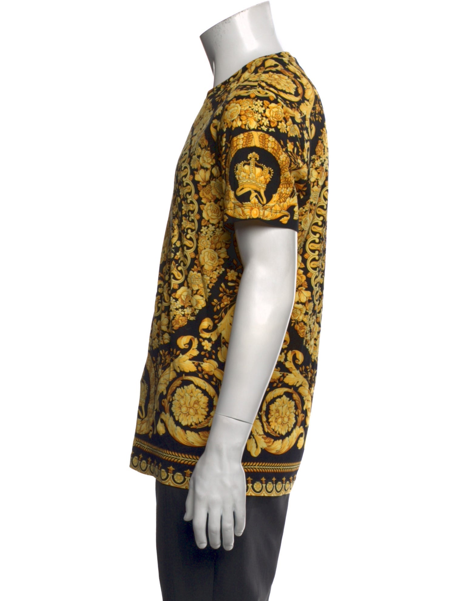 Versace Printed Crew Neck T-Shirt