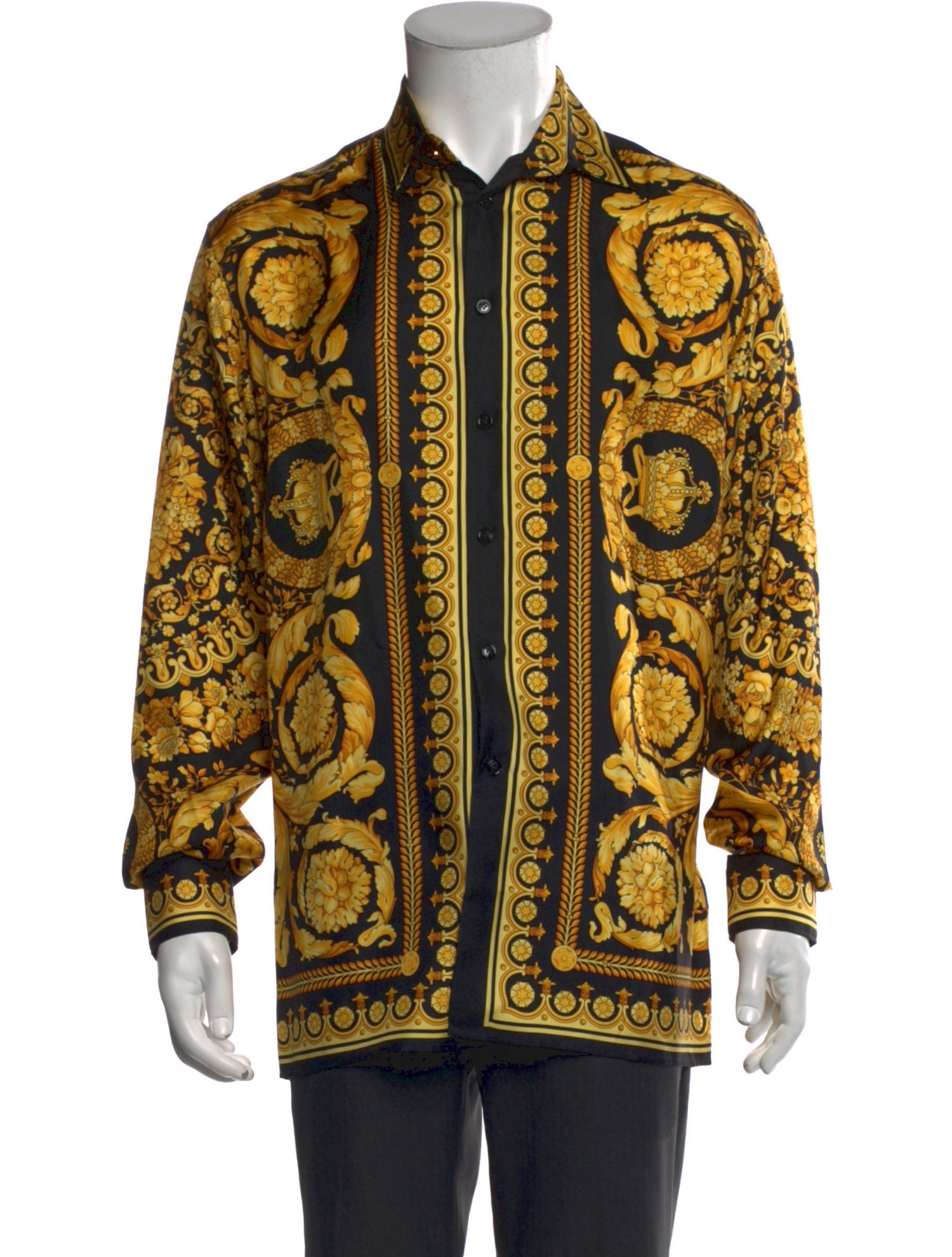 Versace Silk Printed Shirt w/ Tags