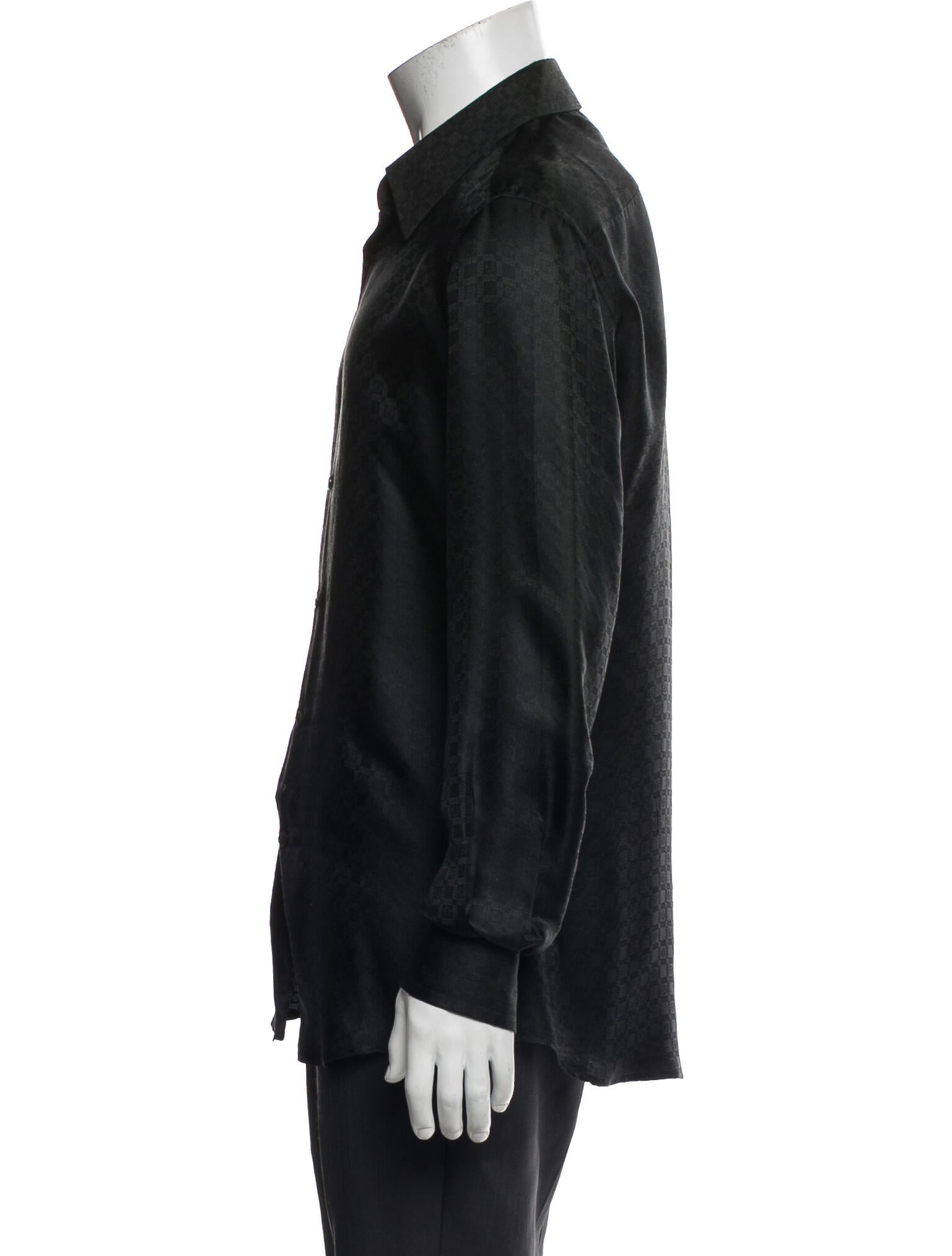 Versace Silk Long Sleeve Dress Shirt