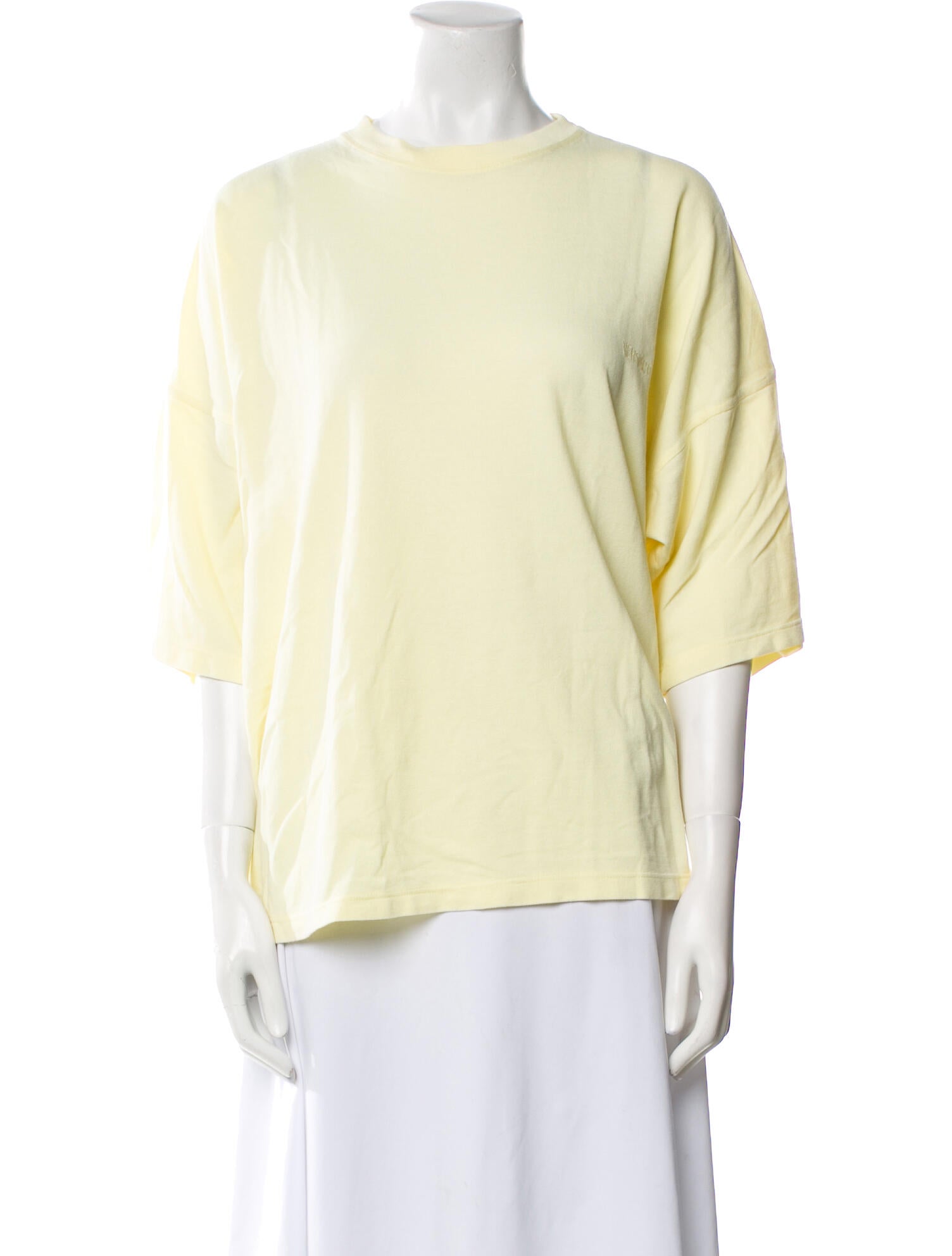 Versace Bateau Neckline Three-Quarter Sleeve T-Shirt