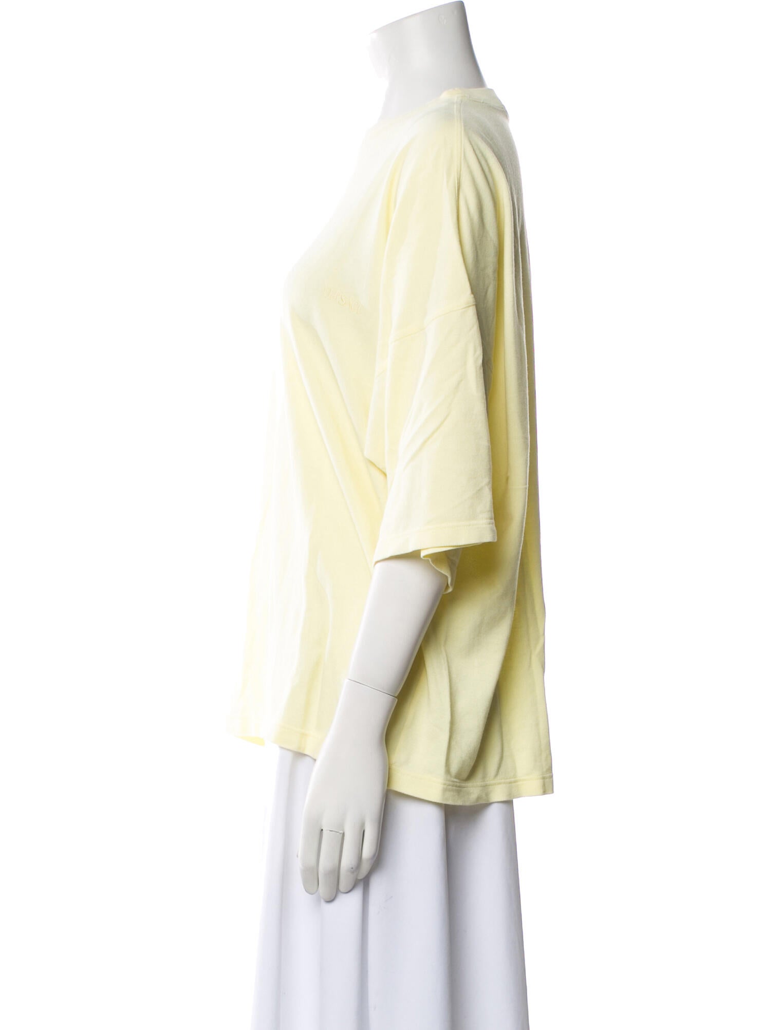 Versace Bateau Neckline Three-Quarter Sleeve T-Shirt