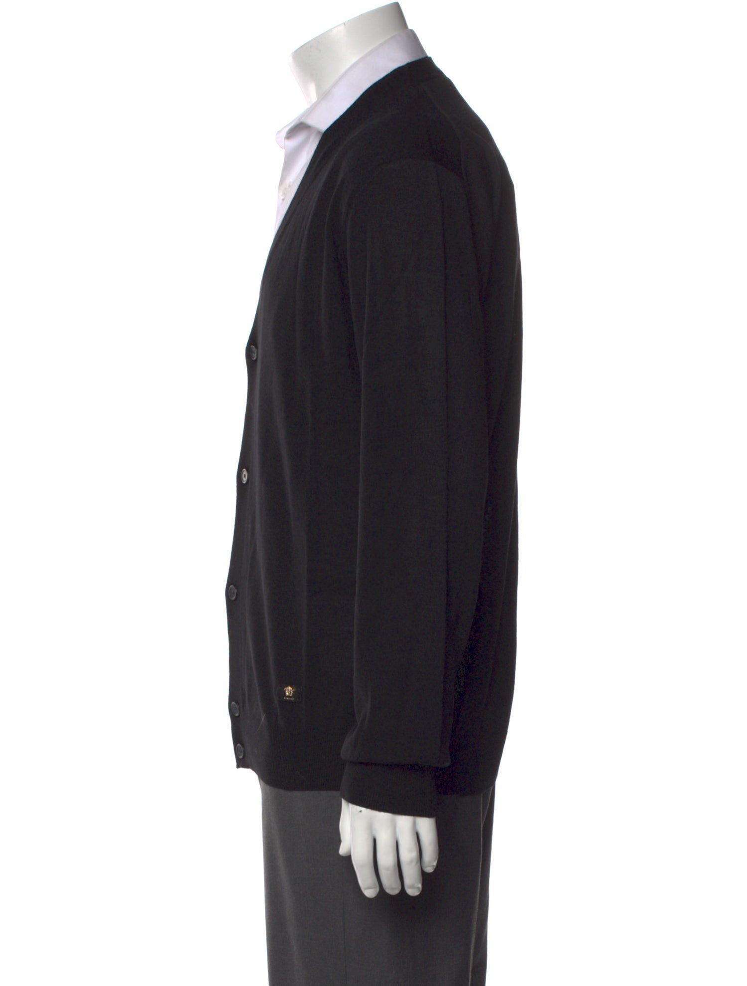 Versace Wool V-Neck Cardigan w/ Tags