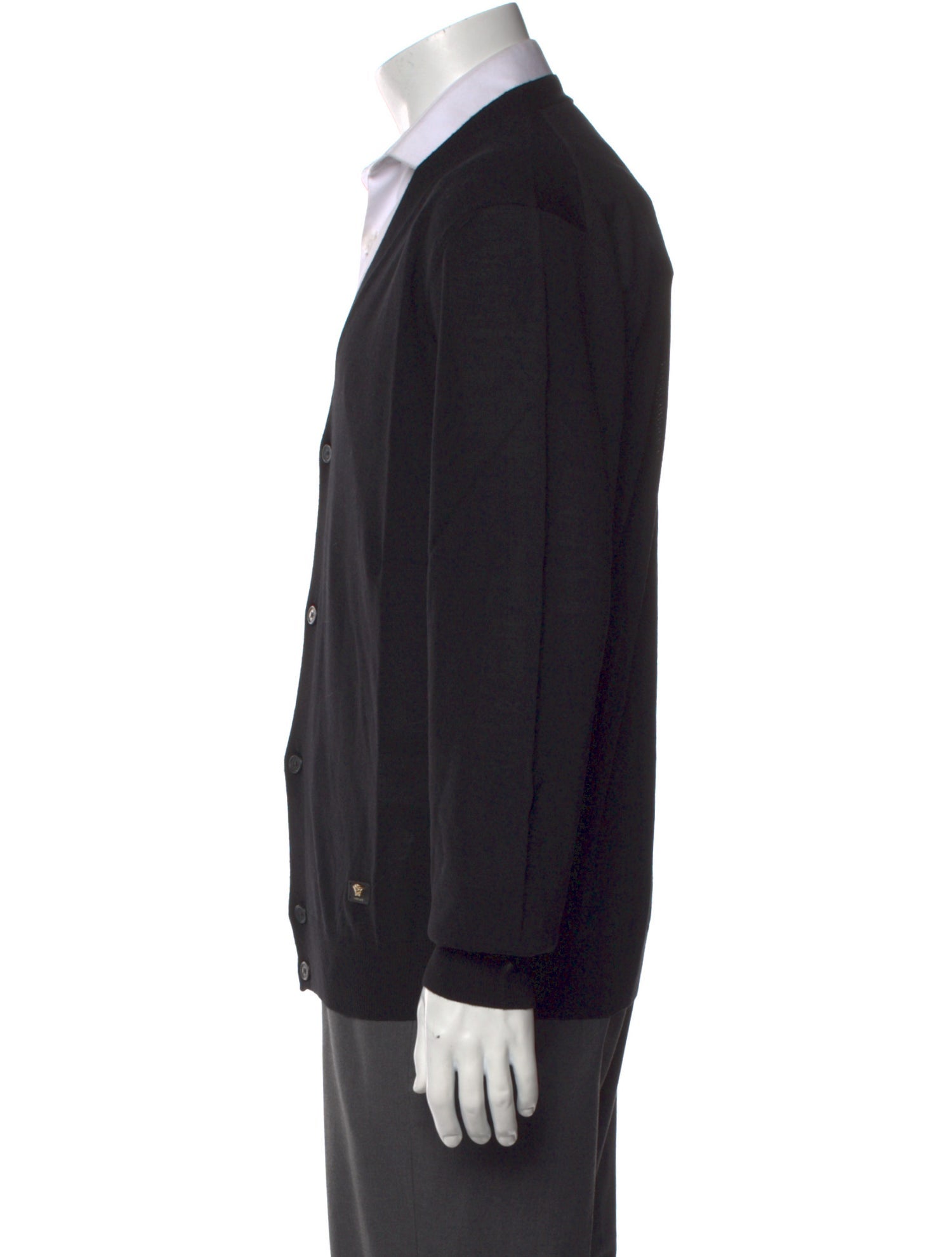 Versace Wool V-Neck Cardigan w/ Tags