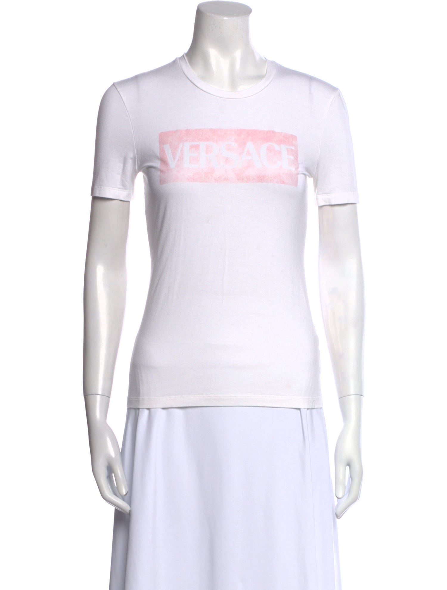 Versace Graphic Print Crew Neck T-Shirt