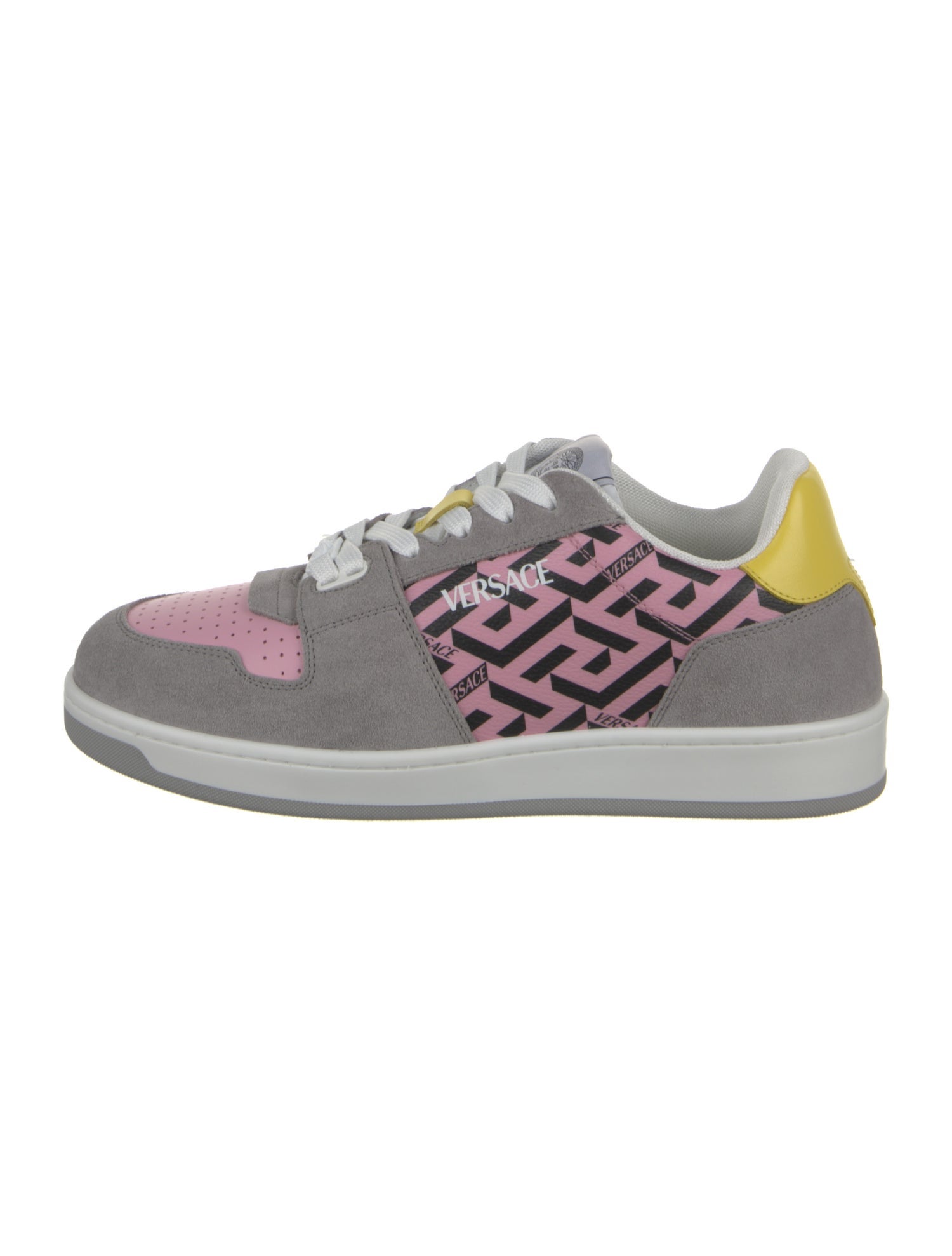 Versace Leather Printed Sneakers