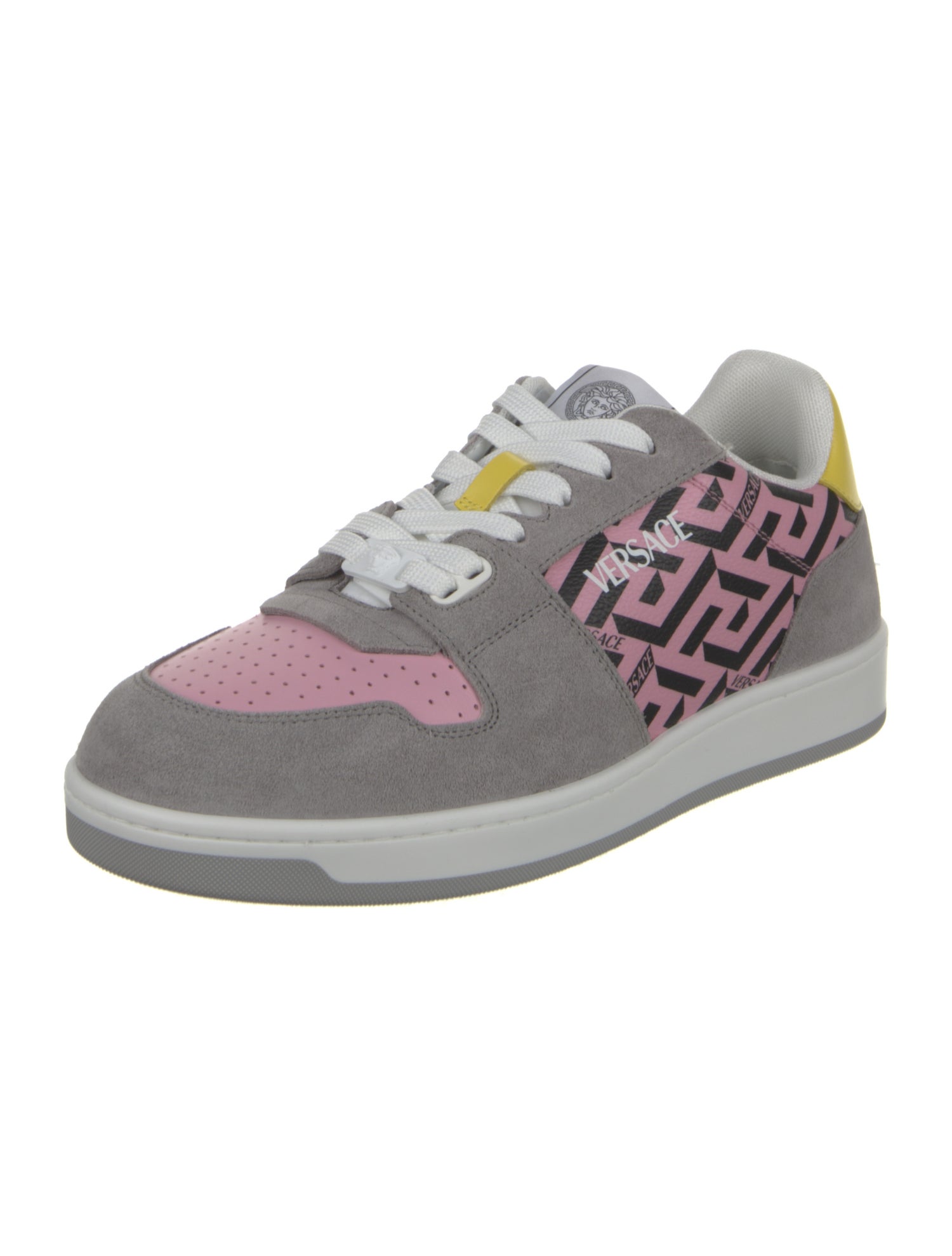 Versace Leather Printed Sneakers