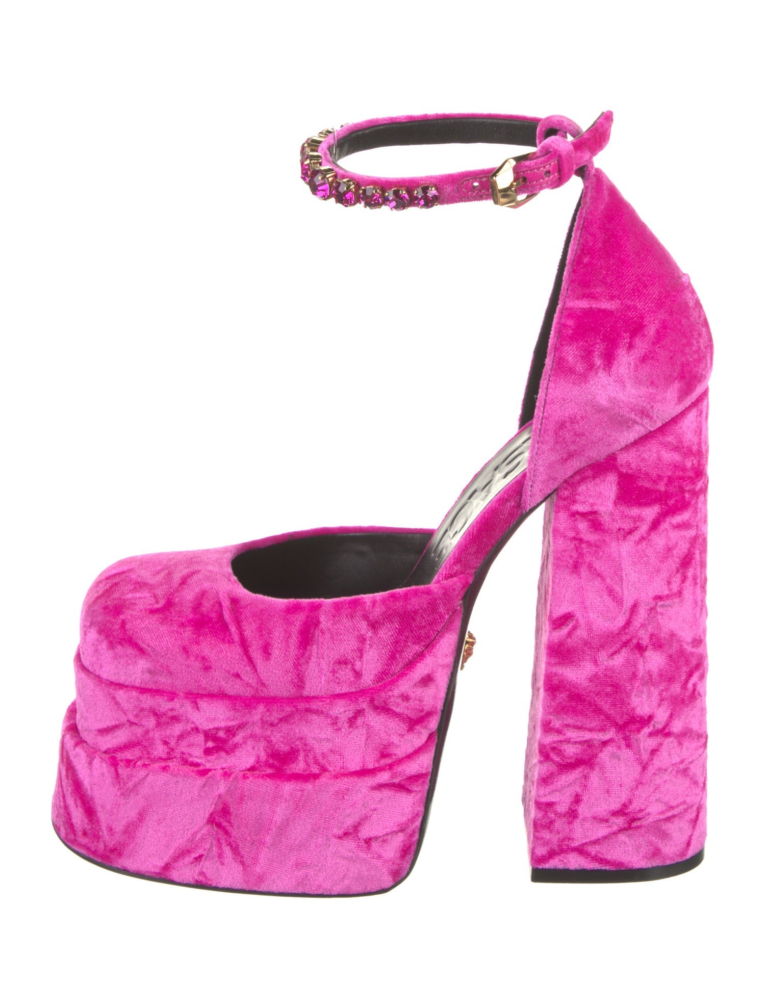 Versace Velvet D'Orsay Pumps