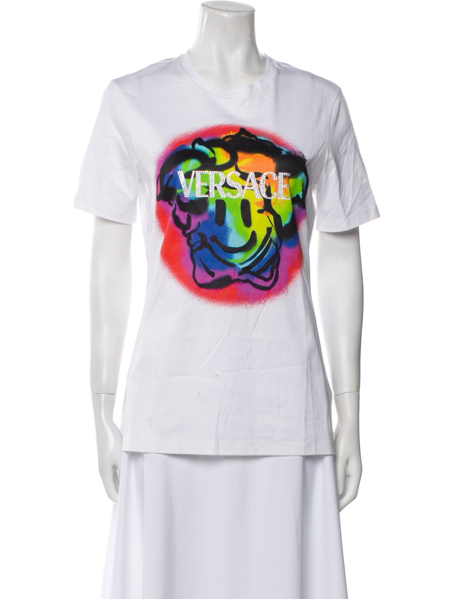 Versace Graphic Print Crew Neck T-Shirt w/ Tags
