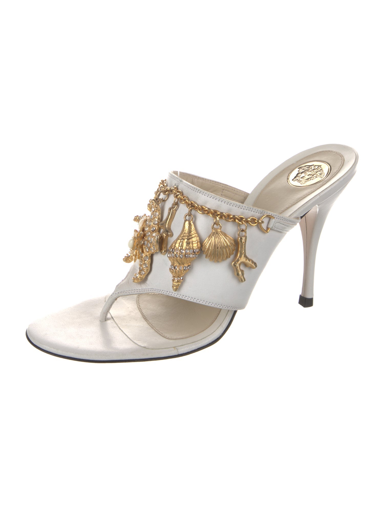 Versace Leather Slides