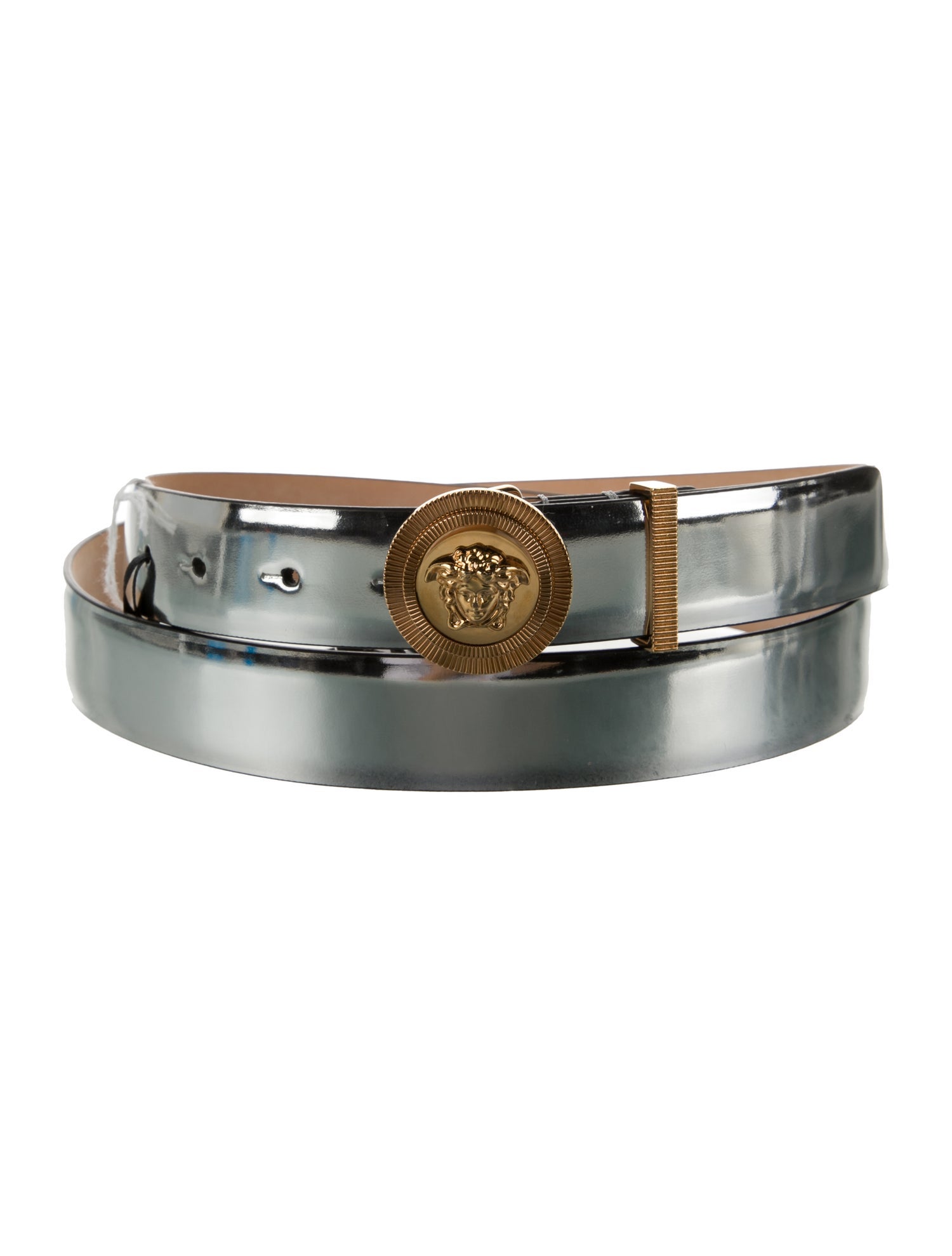 Versace Skinny Leather Belt