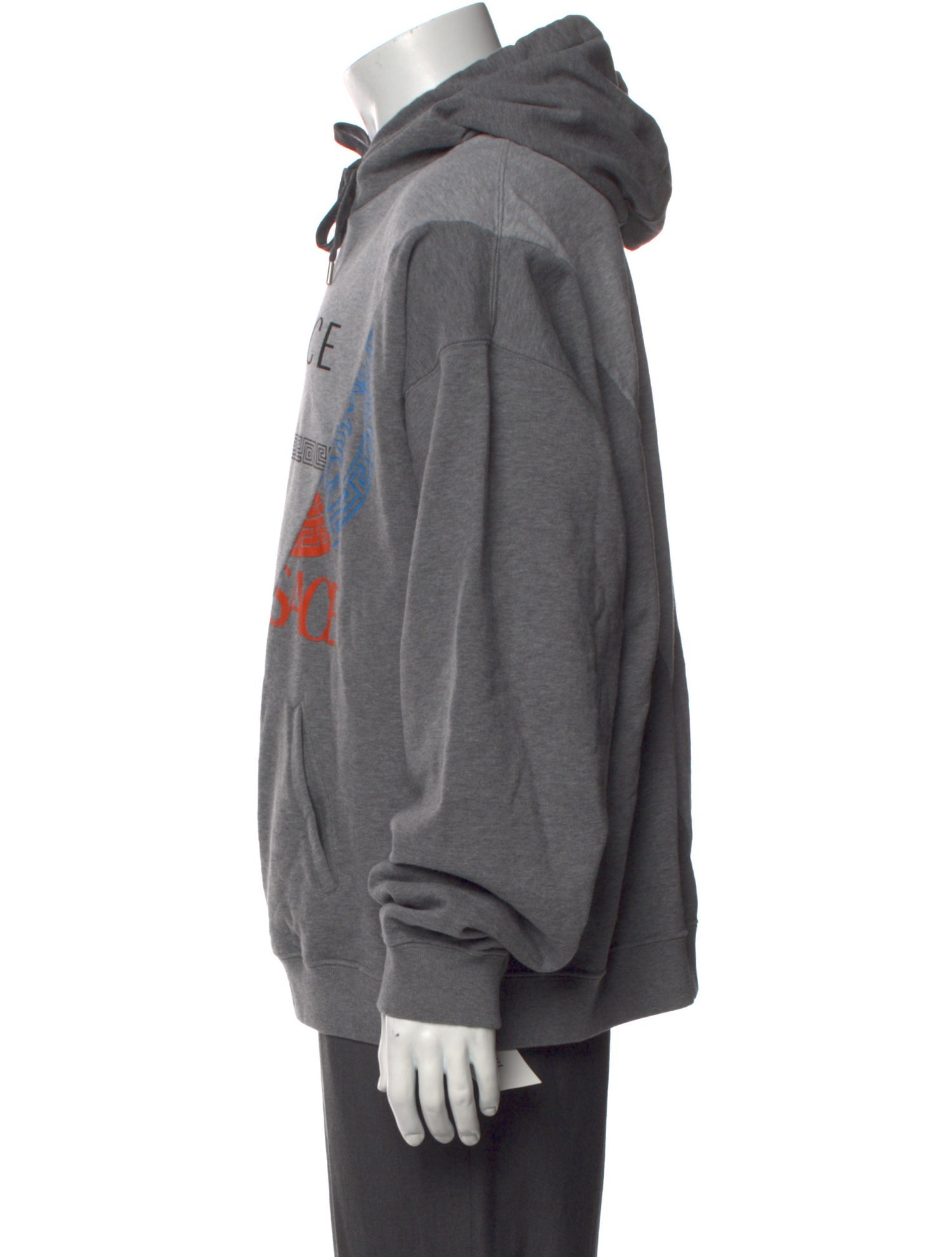 Versace Graphic Print Crew Neck Hoodie