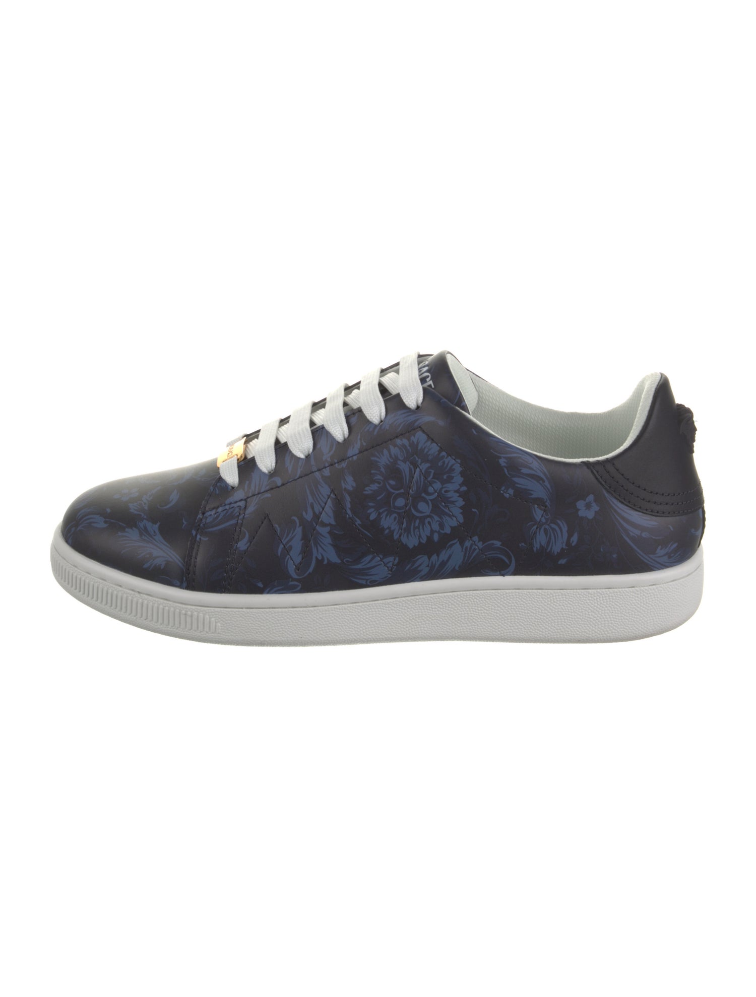 Versace Leather Printed Sneakers