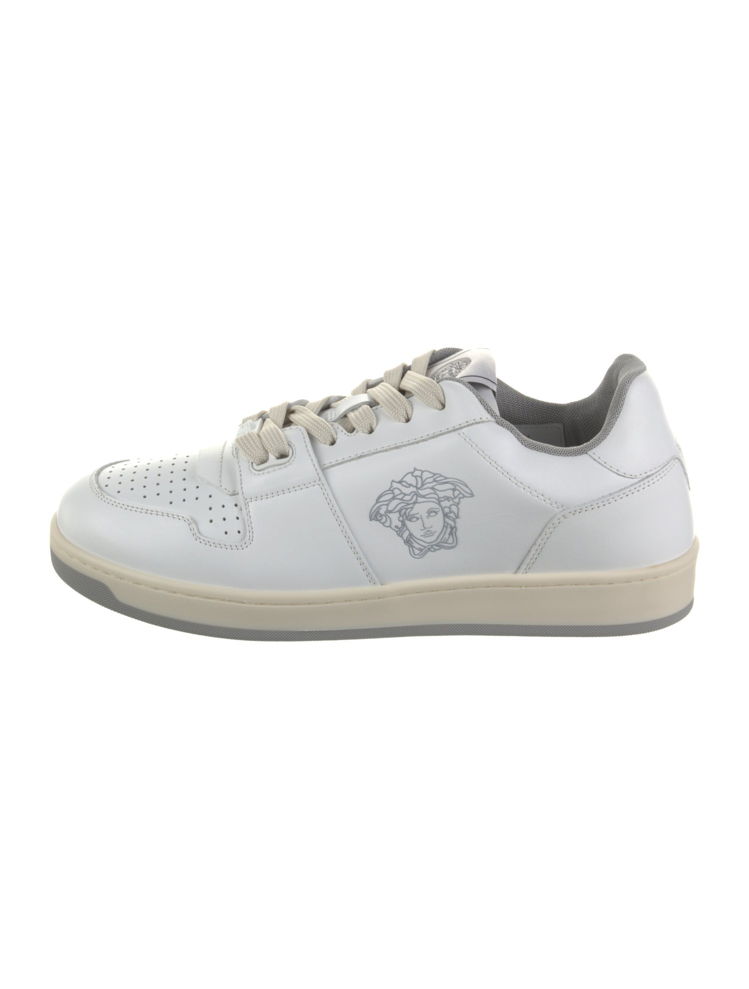 Versace Leather Printed Sneakers