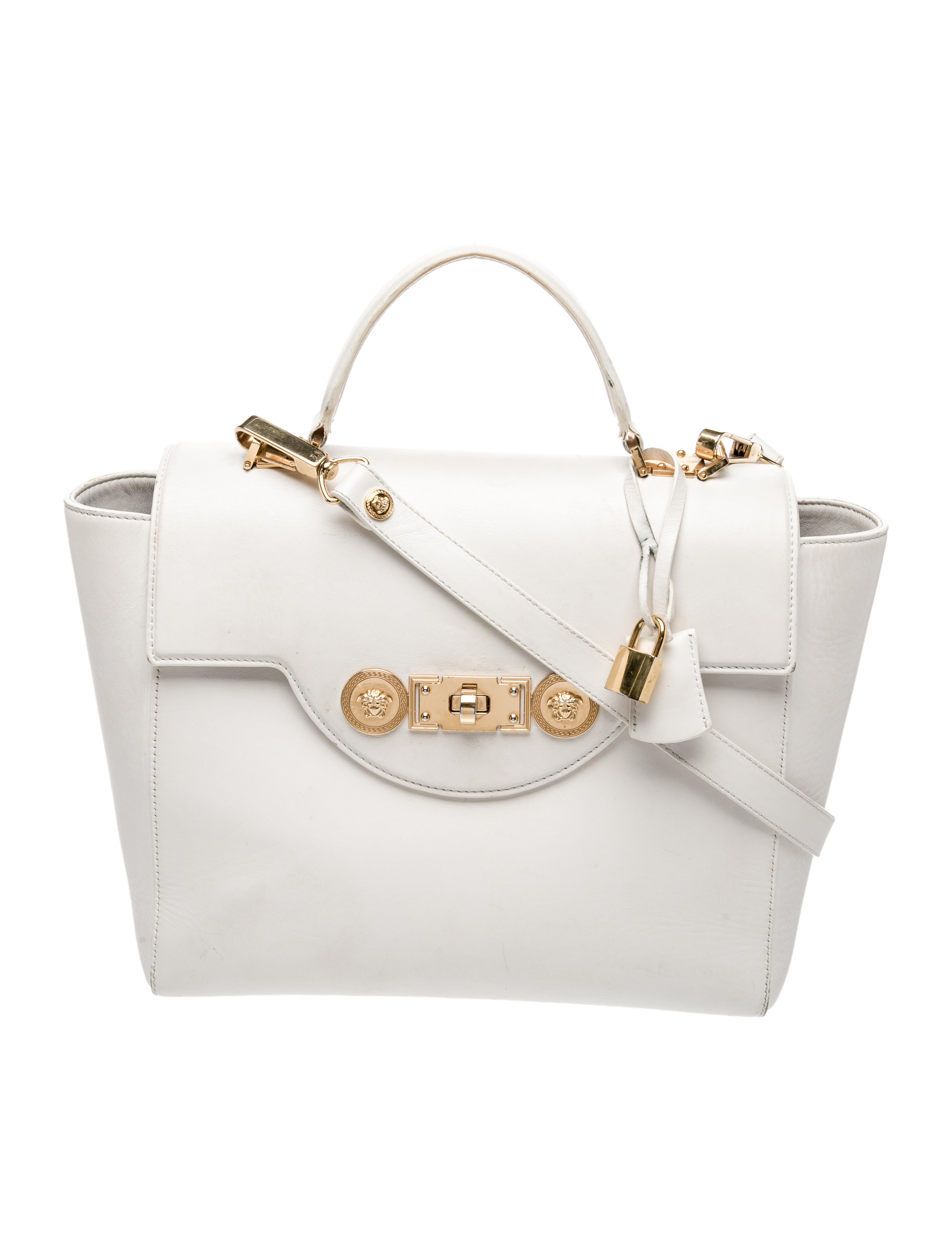 Versace Leather Top Handle Bag