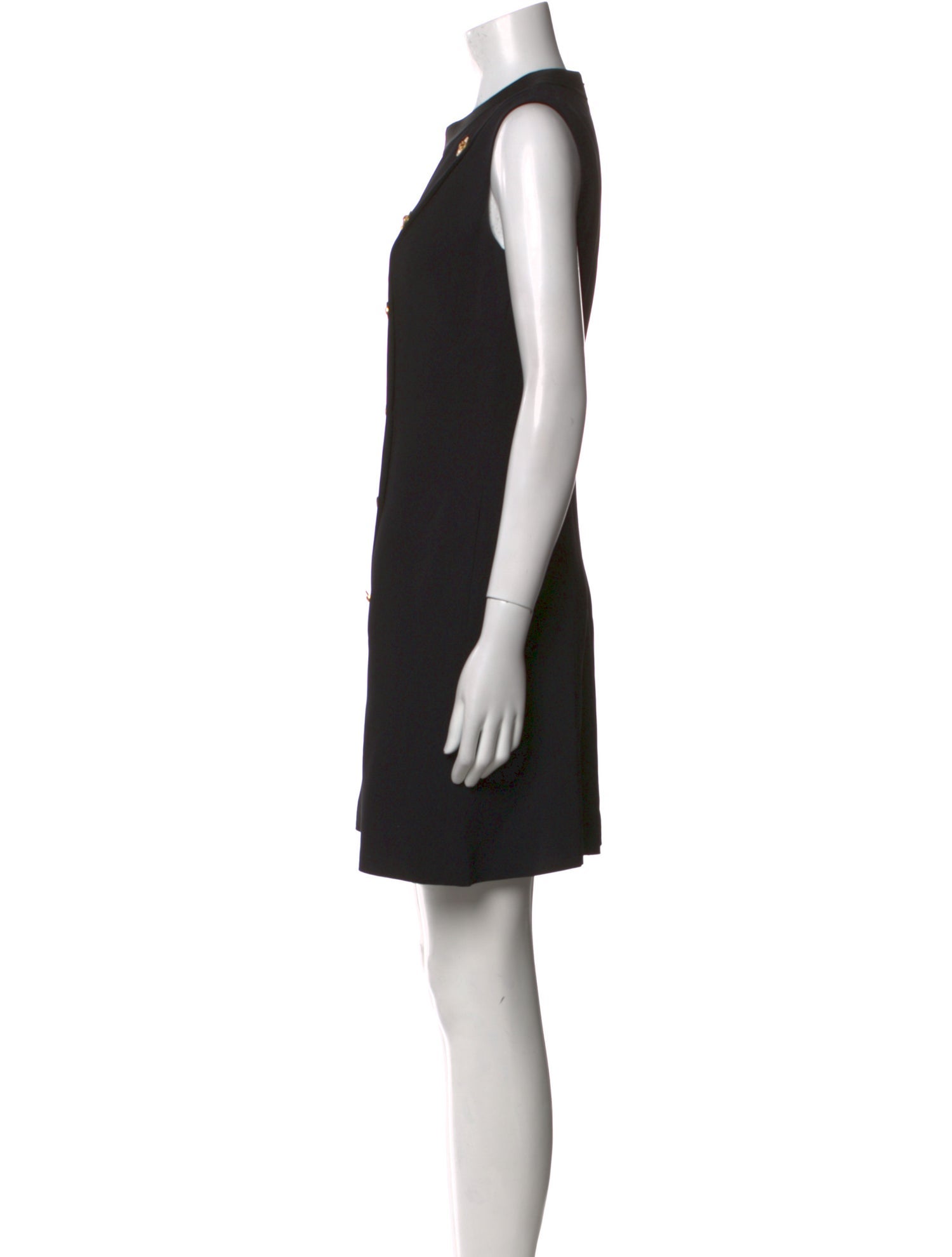 Versace Crew Neck Mini Dress