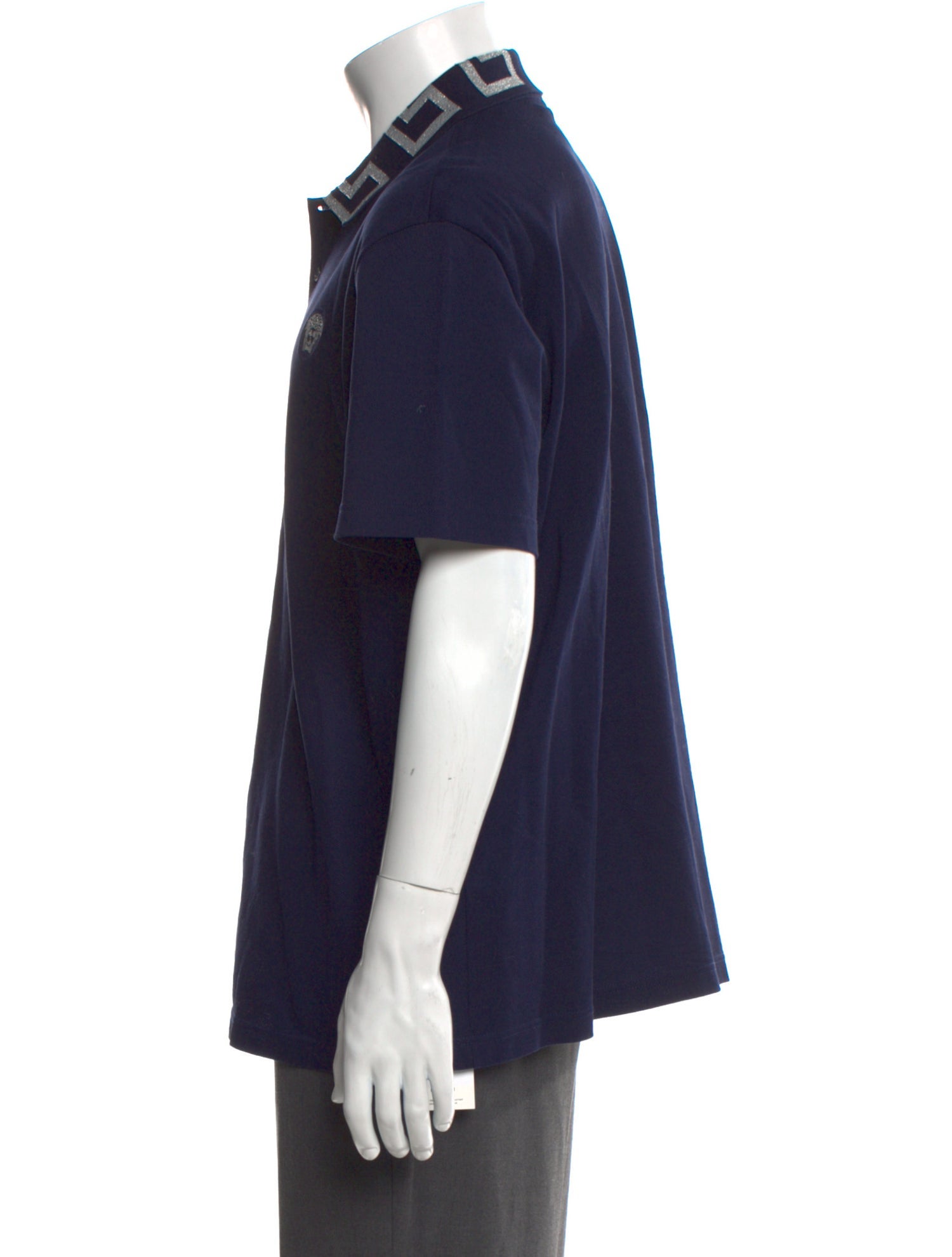 Versace Crew Neck Short Sleeve Polo Shirt