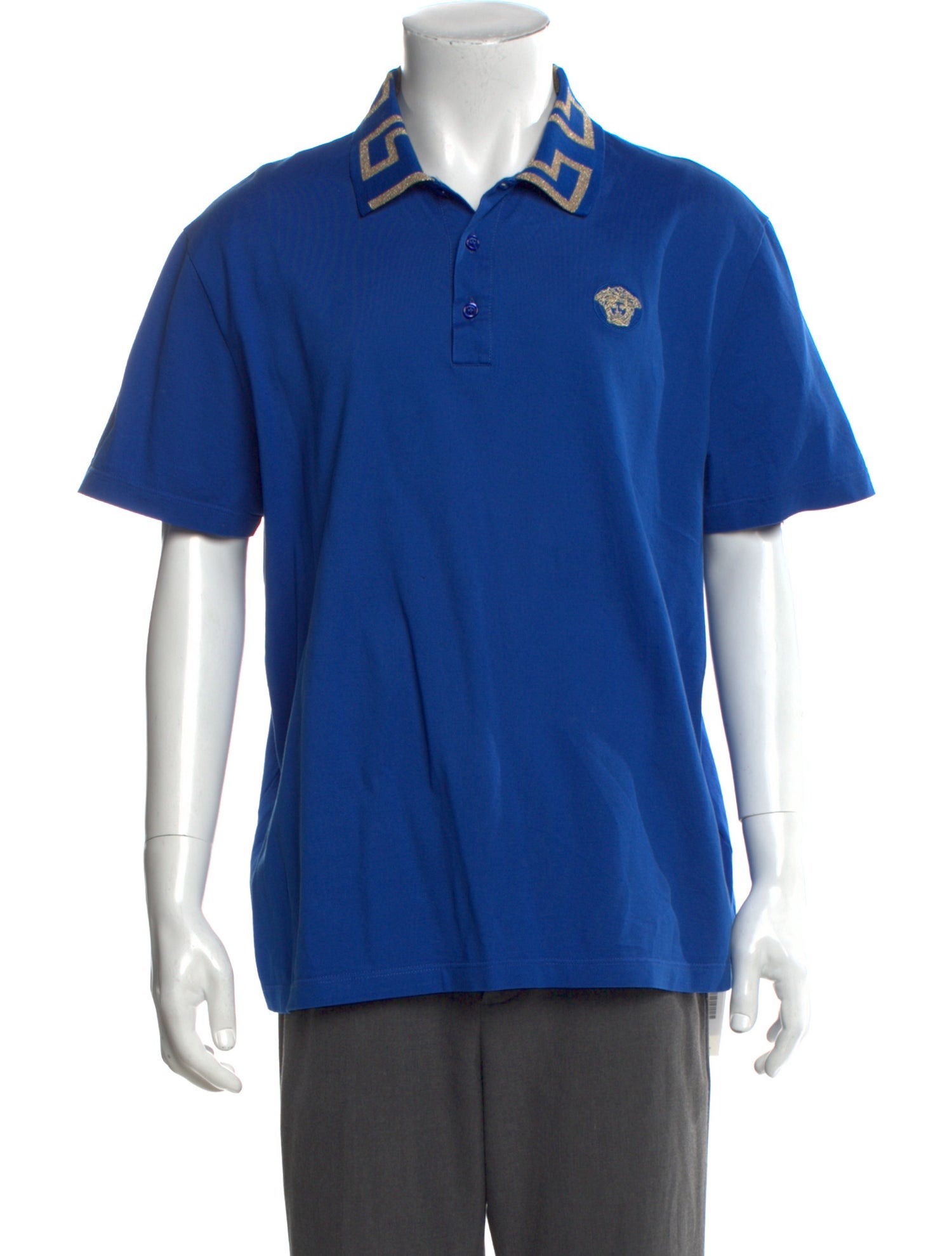 Versace Crew Neck Short Sleeve Polo Shirt