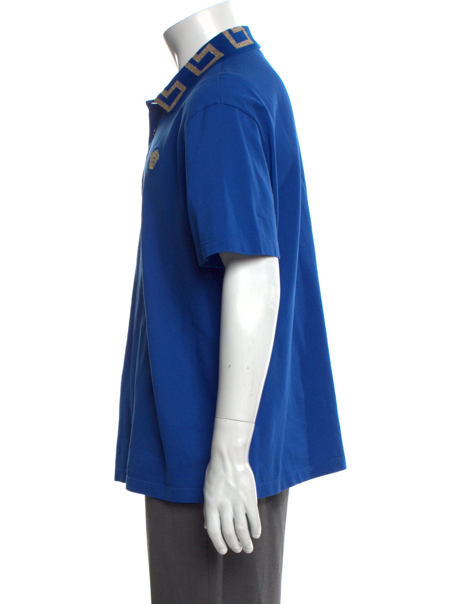 Versace Crew Neck Short Sleeve Polo Shirt