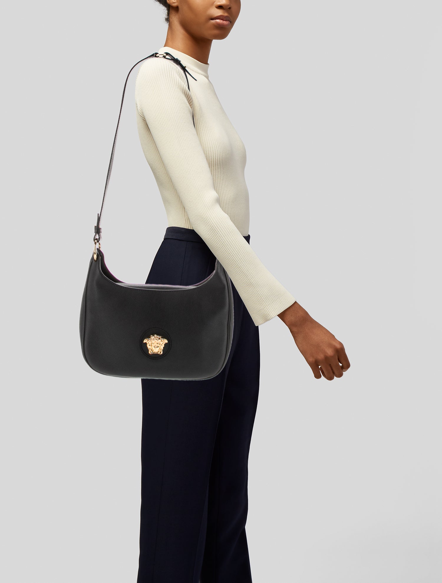 Versace Leather Crossbody Bag