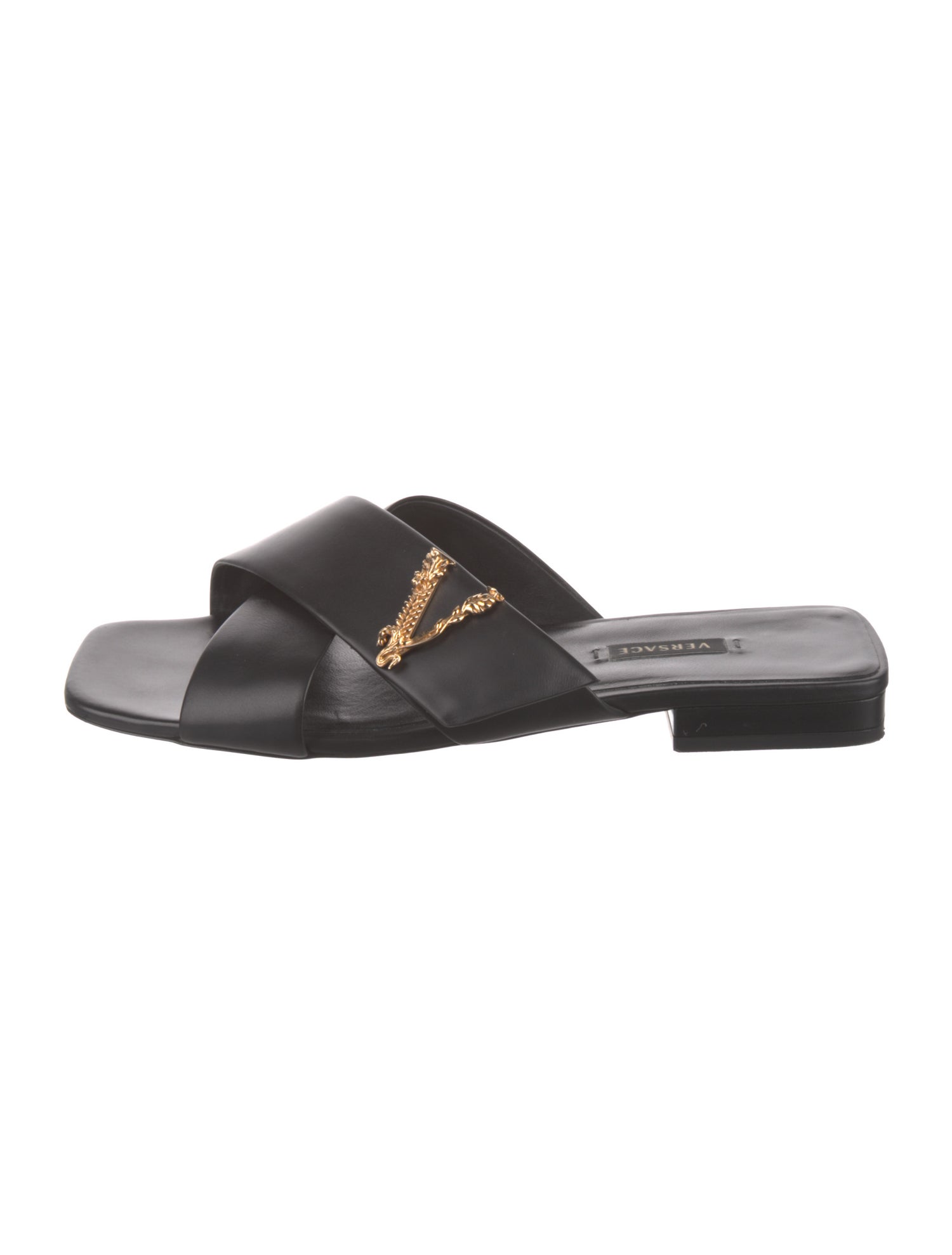 Versace Leather Slides