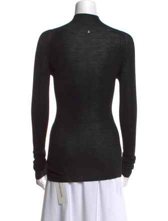 Versace Virgin Wool Mock Neck Sweater