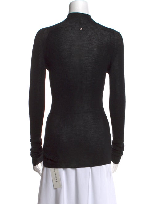 Versace Virgin Wool Mock Neck Sweater
