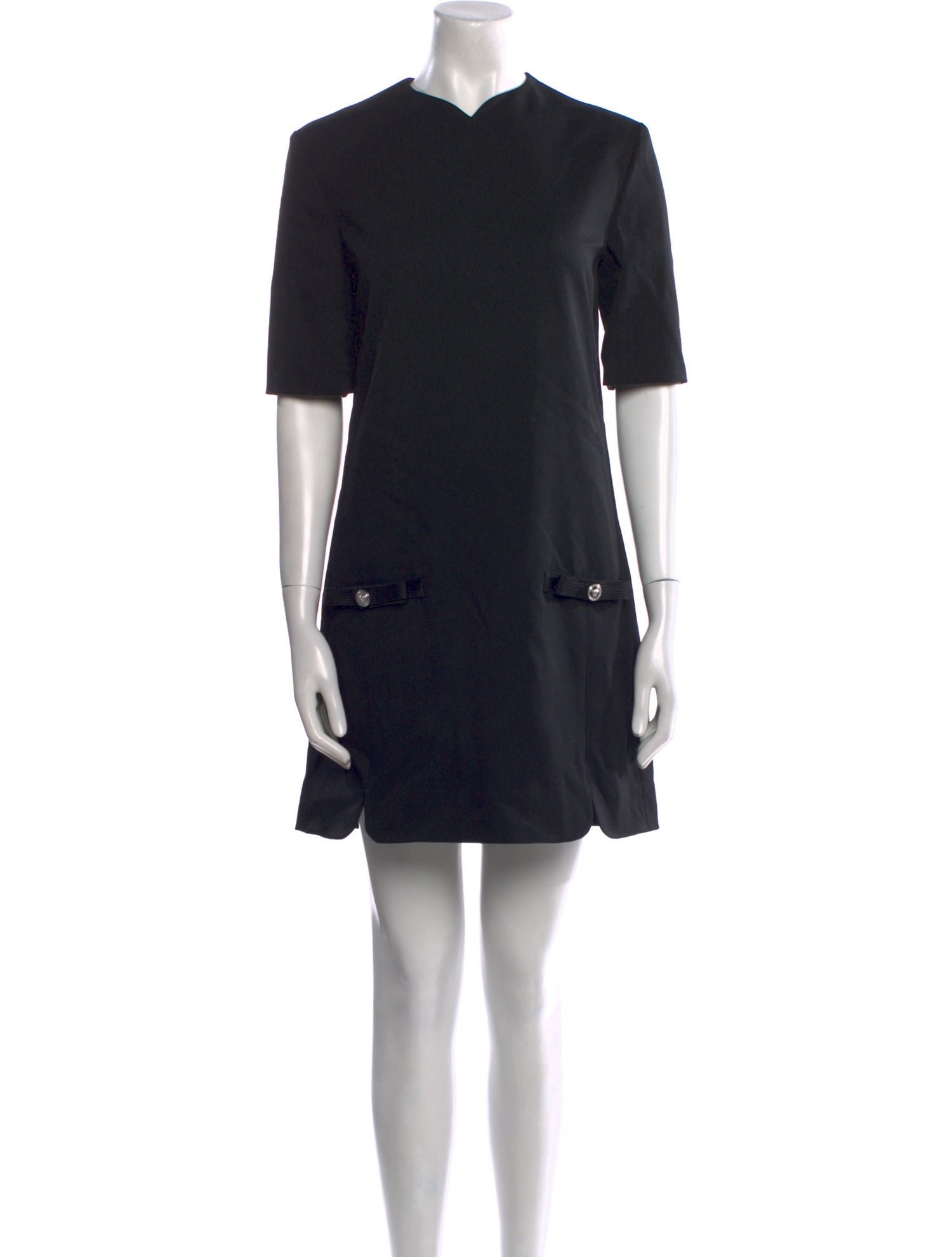 Versace Crew Neck Mini Dress