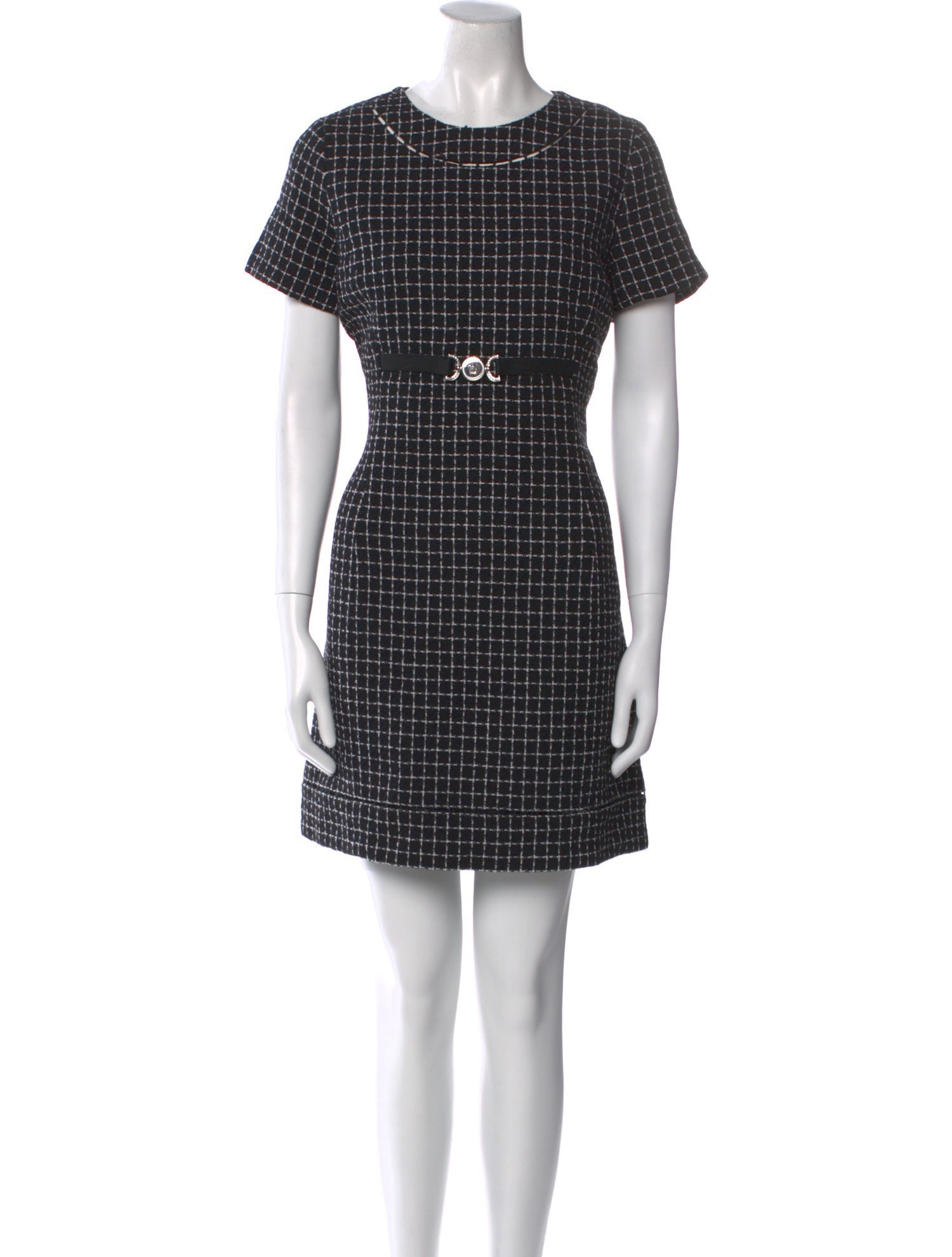 Versace Virgin Wool Mini Dress