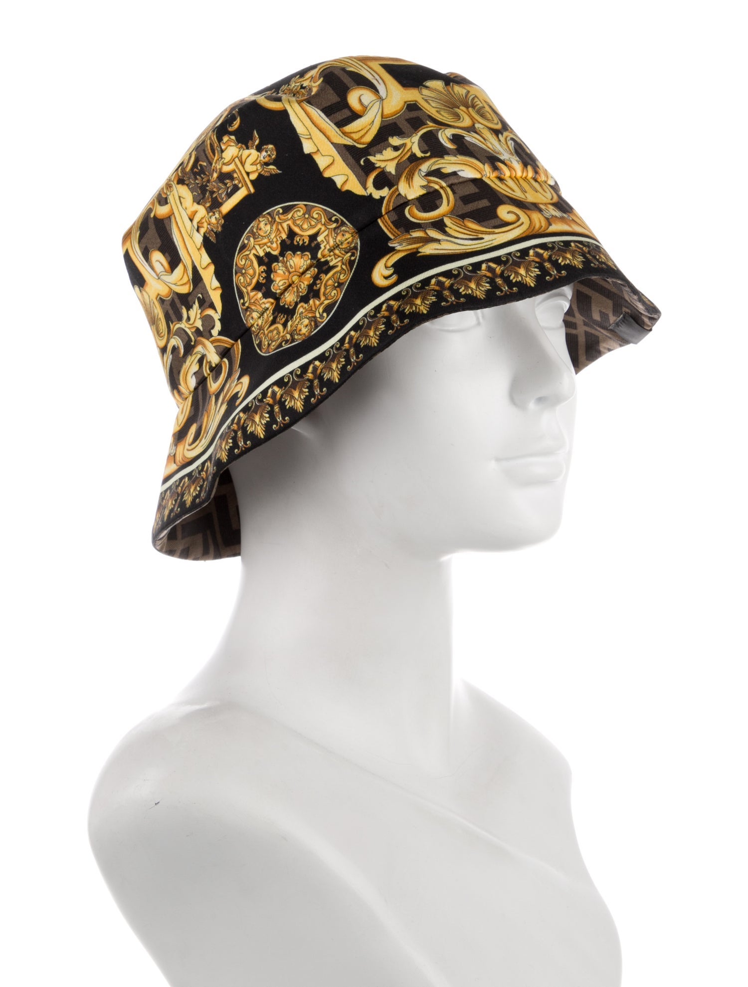 Fendace FF Silk Bucket Hat w/Tags
