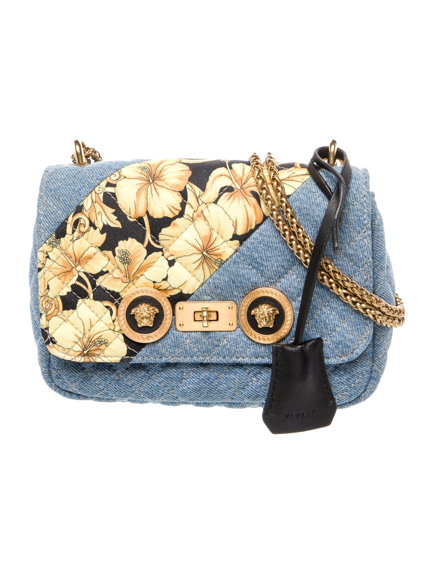 Versace Denim Shoulder Bag