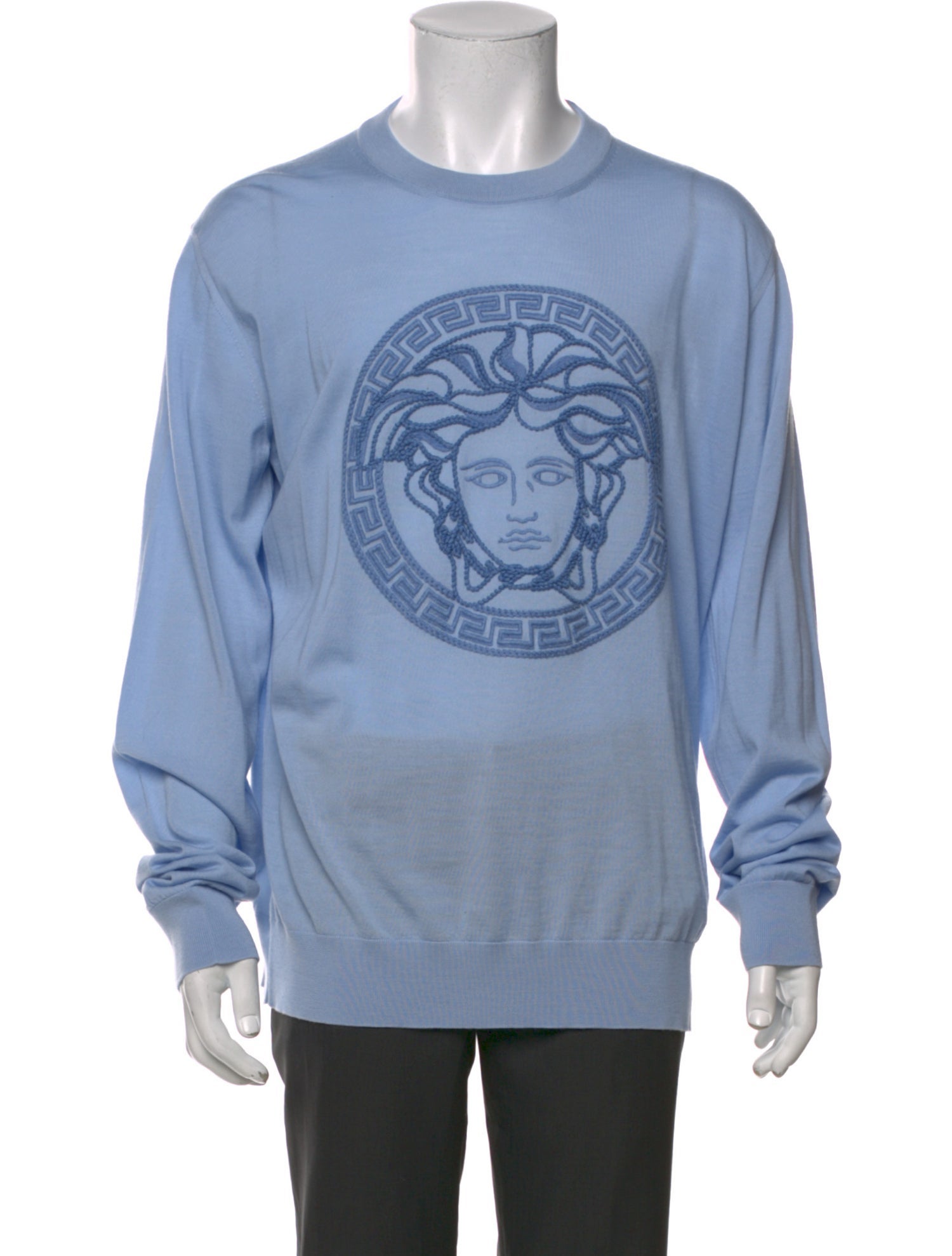 Versace Medusa Insignia Virgin Wool Pullover
