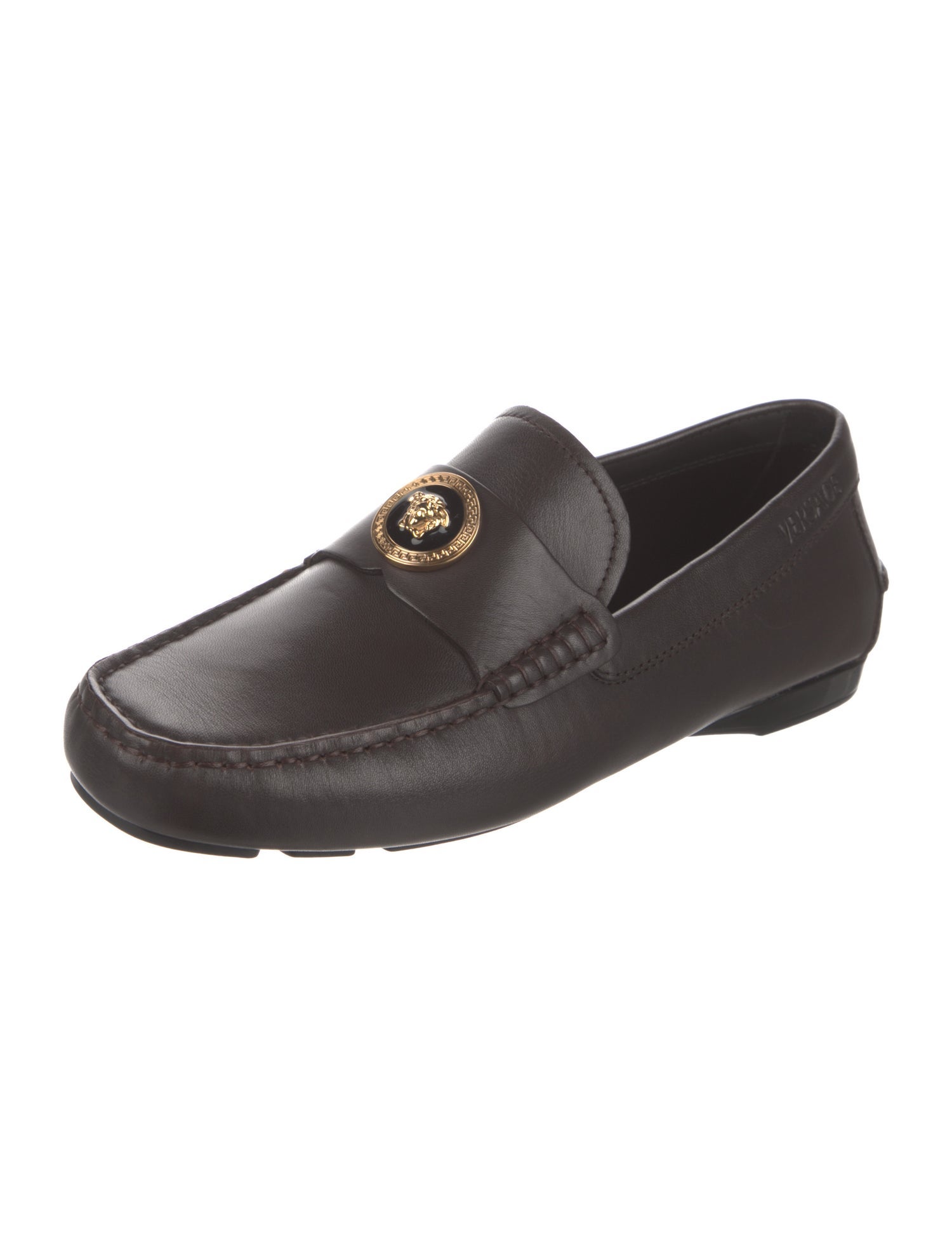 Versace Leather Loafers