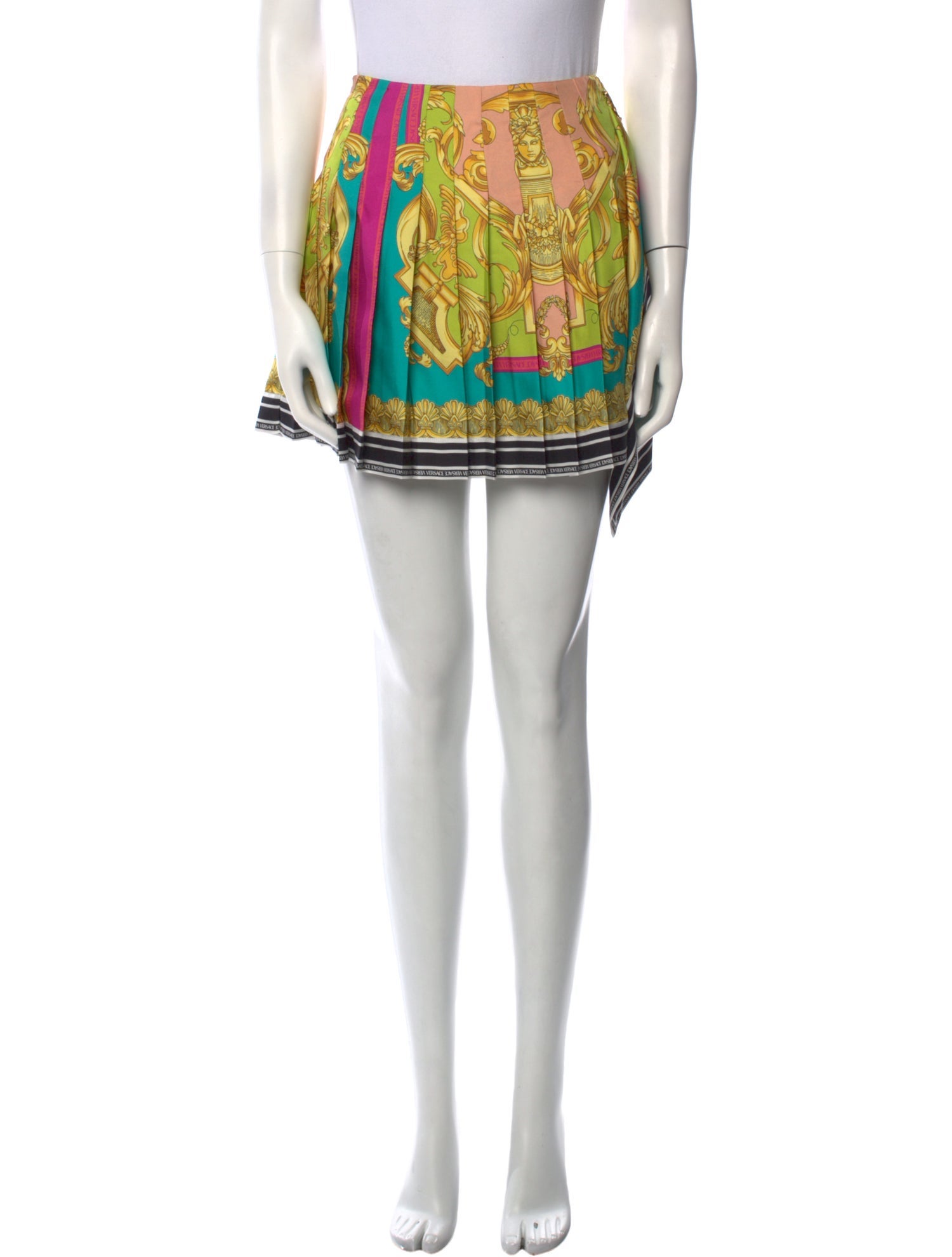 Versace Silk Mini Skirt w/ Tags