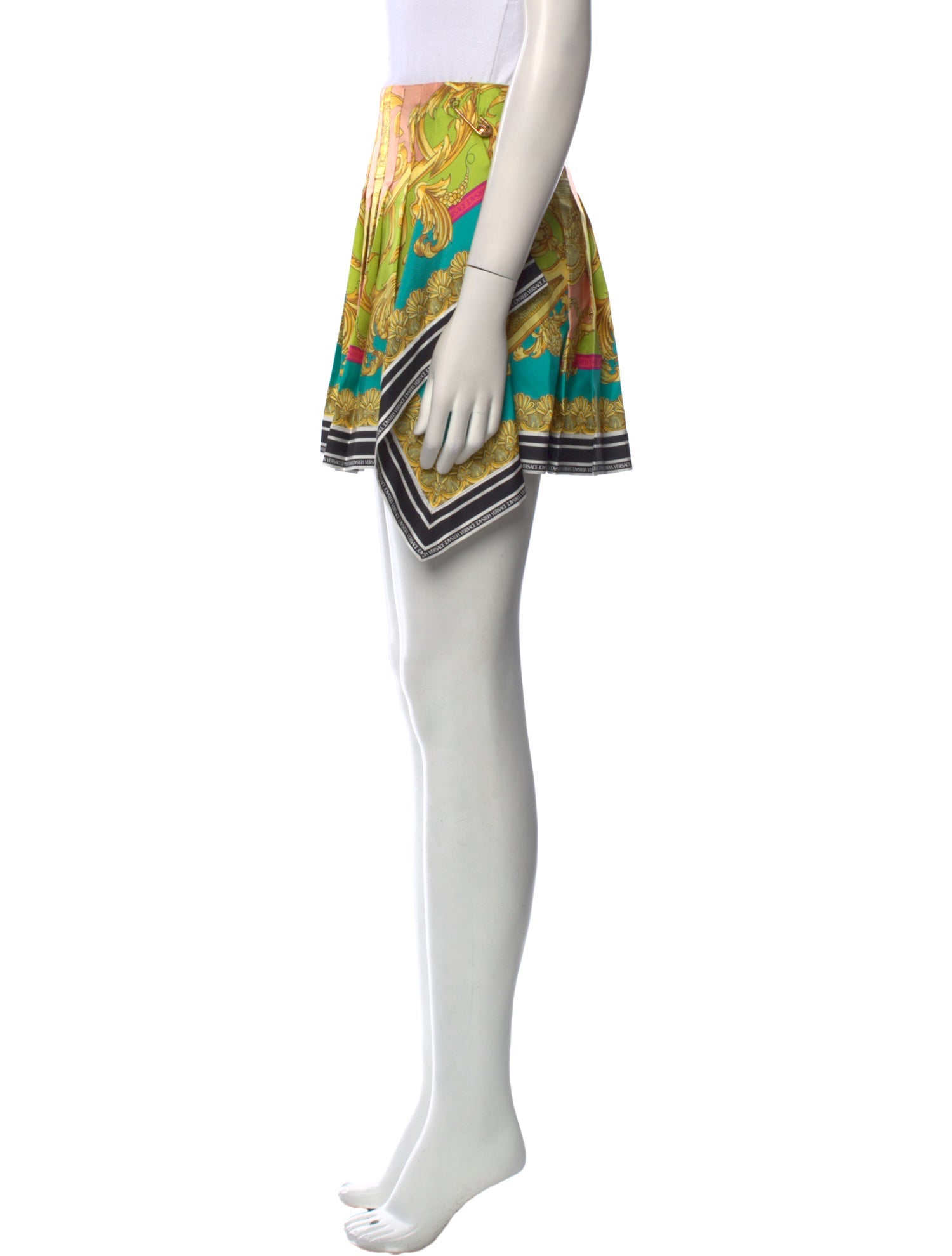 Versace Silk Mini Skirt w/ Tags