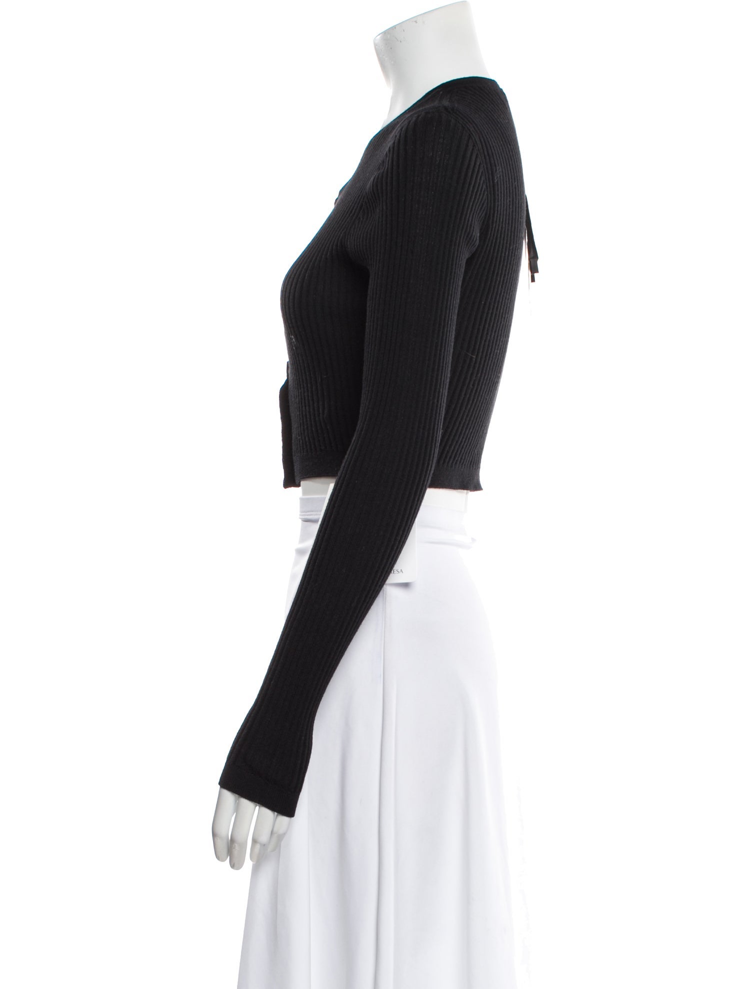 Versace Wool Plunge Neckline Sweater